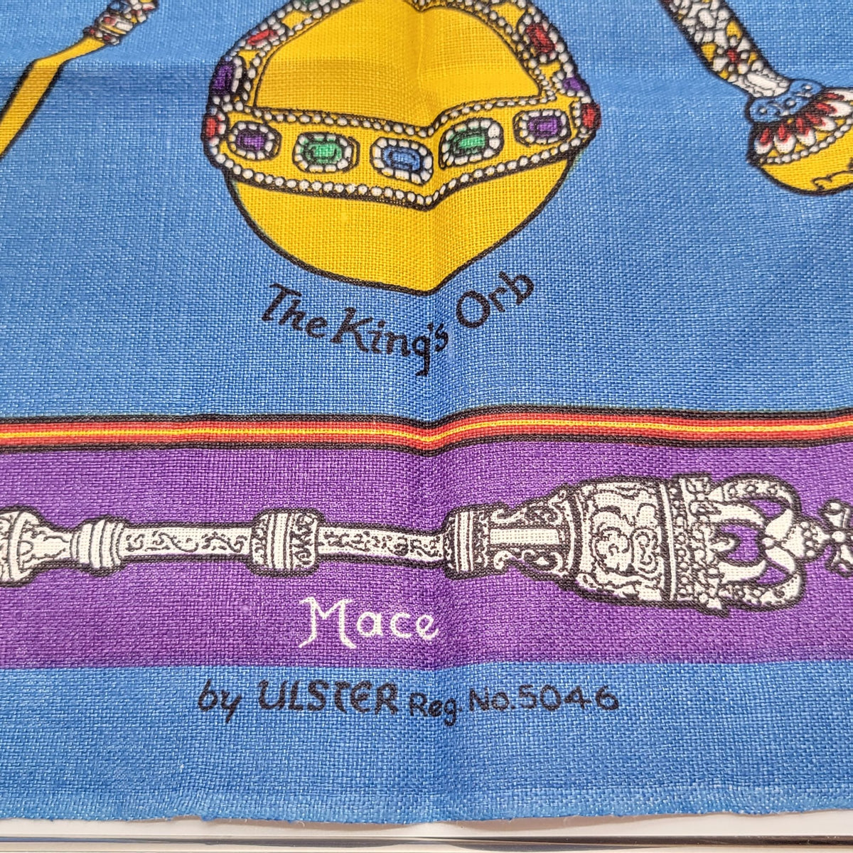 The Crown Jewels Irish Linen Tea Towel By Ulster 5046 Made In Ireland