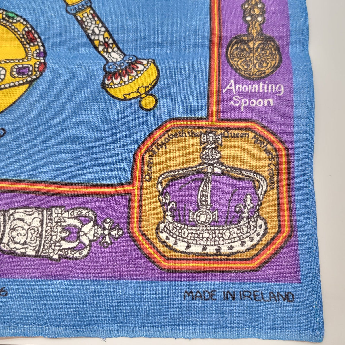 The Crown Jewels Irish Linen Tea Towel By Ulster 5046 Made In Ireland