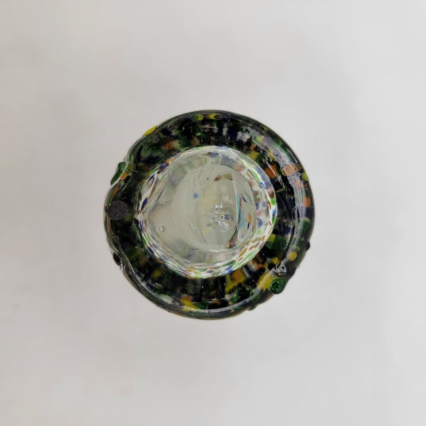 Mexican Hand Blown Confetti Art Glass Shot Glass