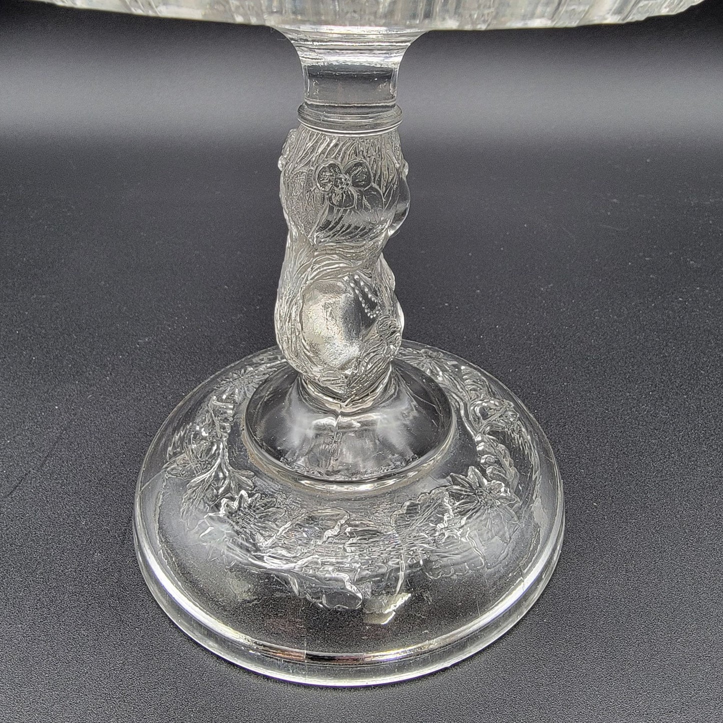 Antique EAPG 1879 Hobbs Brockunier & Co. Tree Of Life With Hand Compote