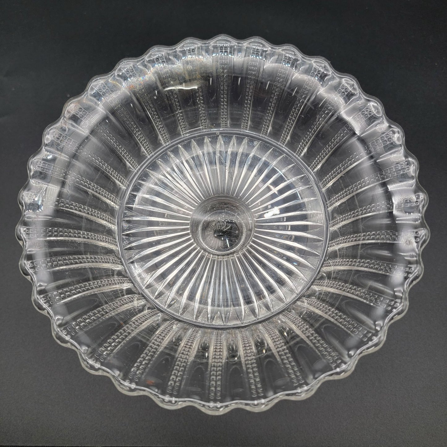 Antique EAPG 1879 Hobbs Brockunier & Co. Tree Of Life With Hand Compote