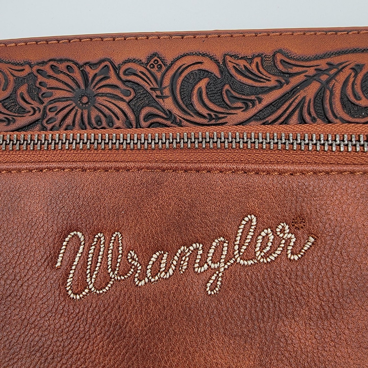 Wrangler Western Cowhide Crossbody Bag Purse NEW