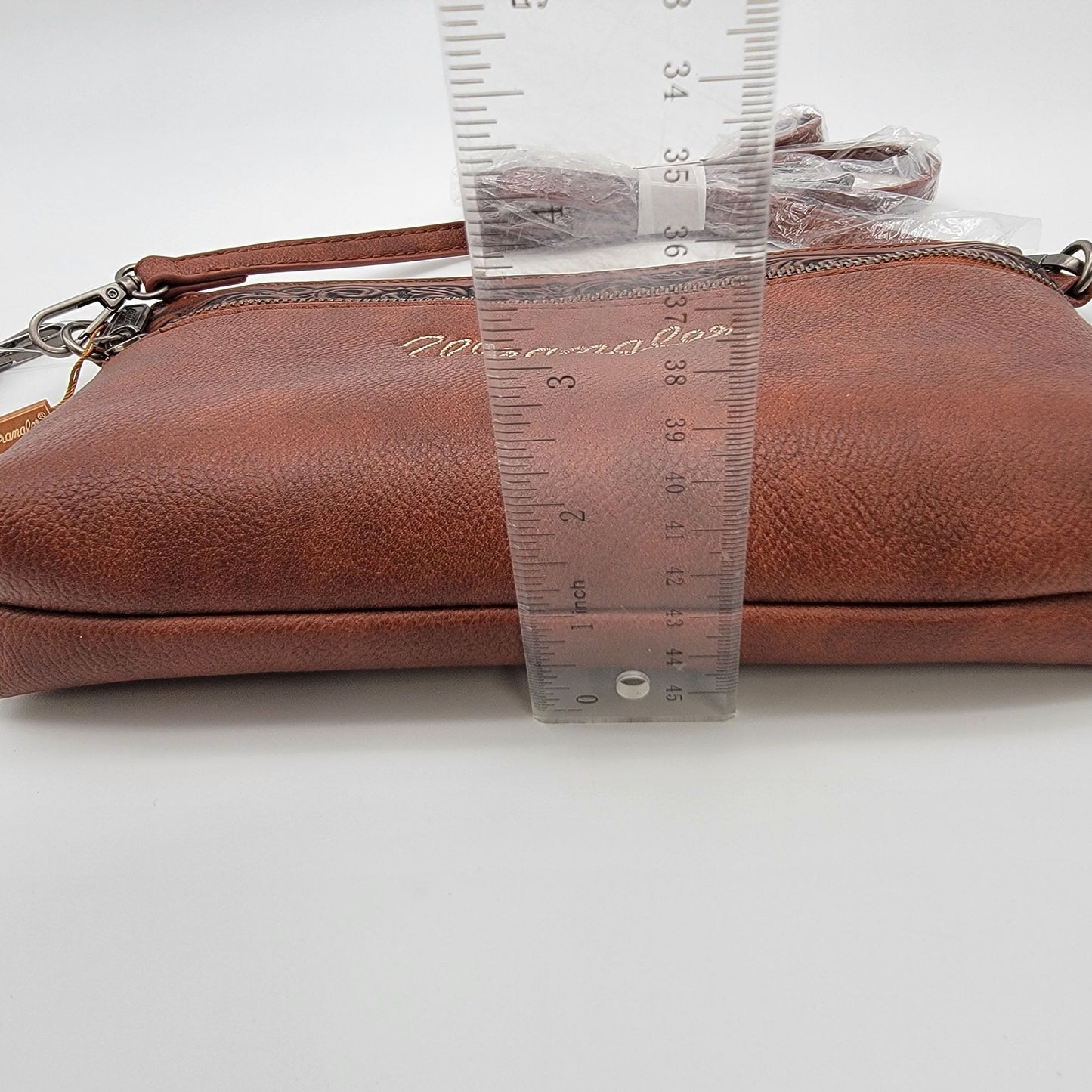 Wrangler Western Cowhide Crossbody Bag Purse NEW