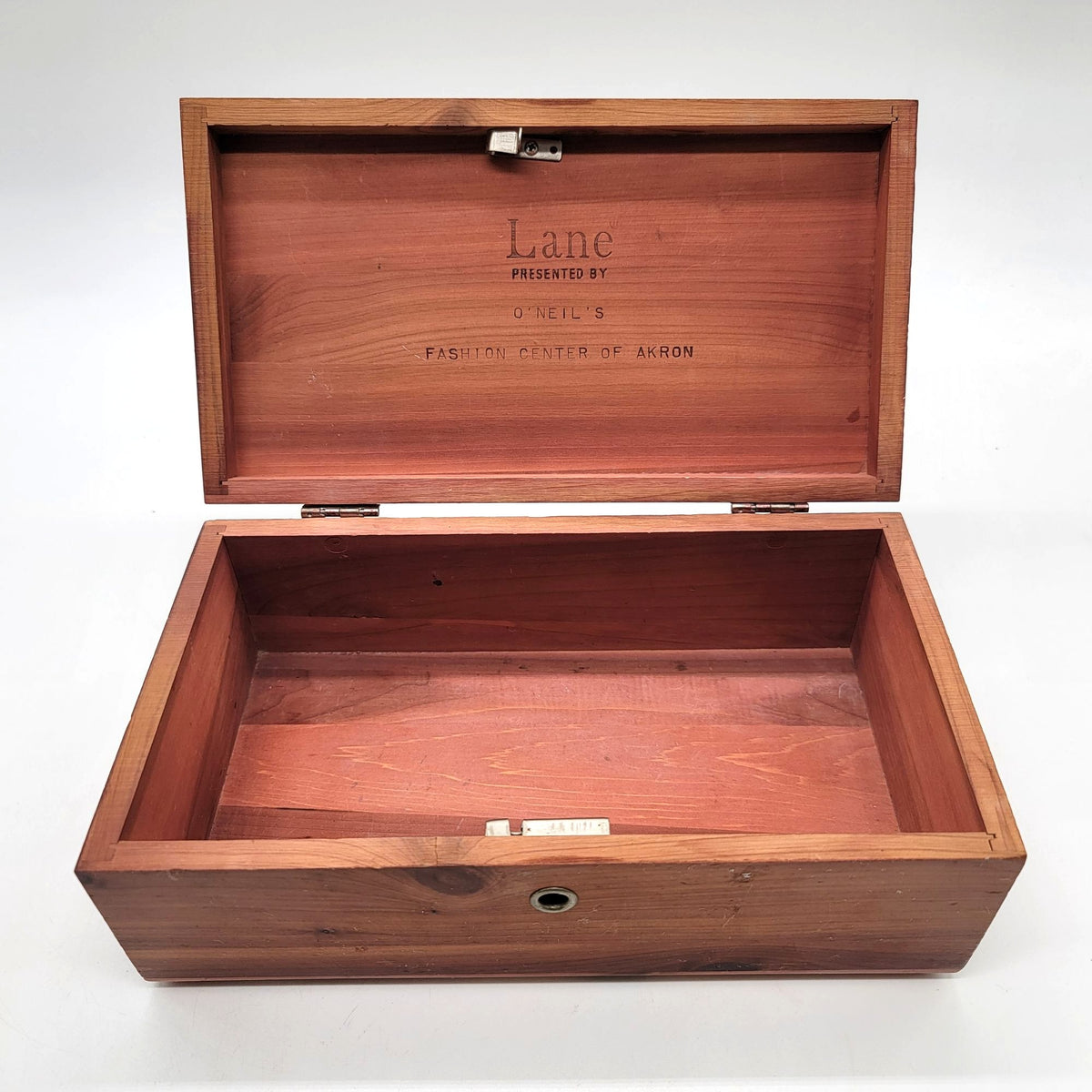 Vintage Lane Salesman Sample Cedar Chest Keepsake Box O'Neils Akron