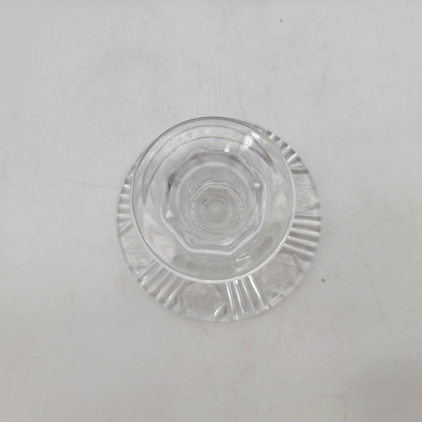 Pair Of Vintage American Brilliant Cut Glass Candle Holders