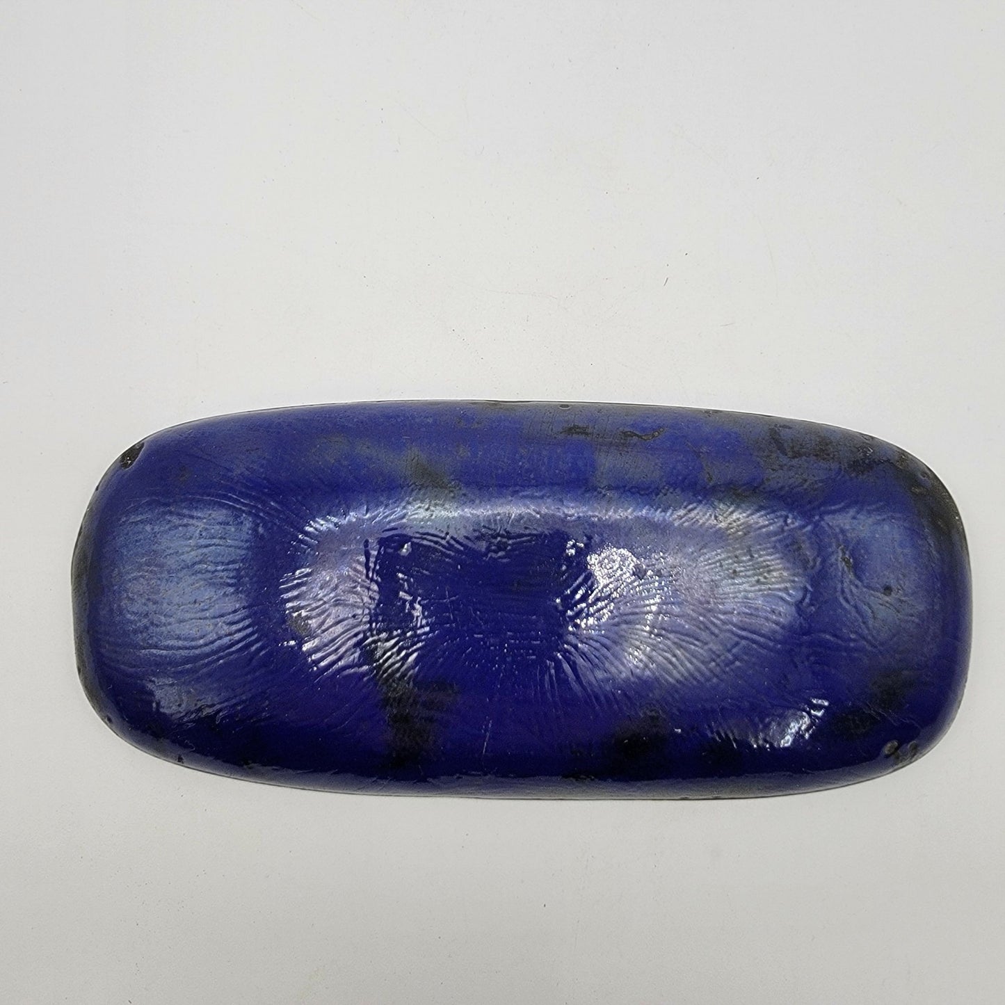 Signed Abstract Enamel On Copper Dish By H. Melvert