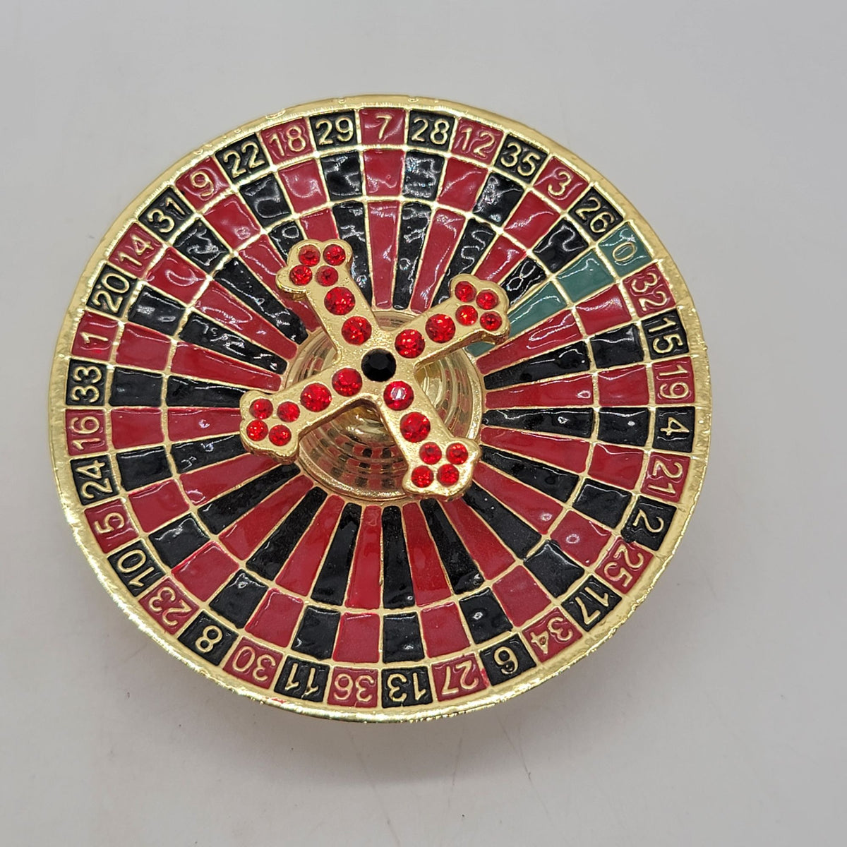 Objet d'art Taking a Spin Roulette Wheel Trinket Box No. 34