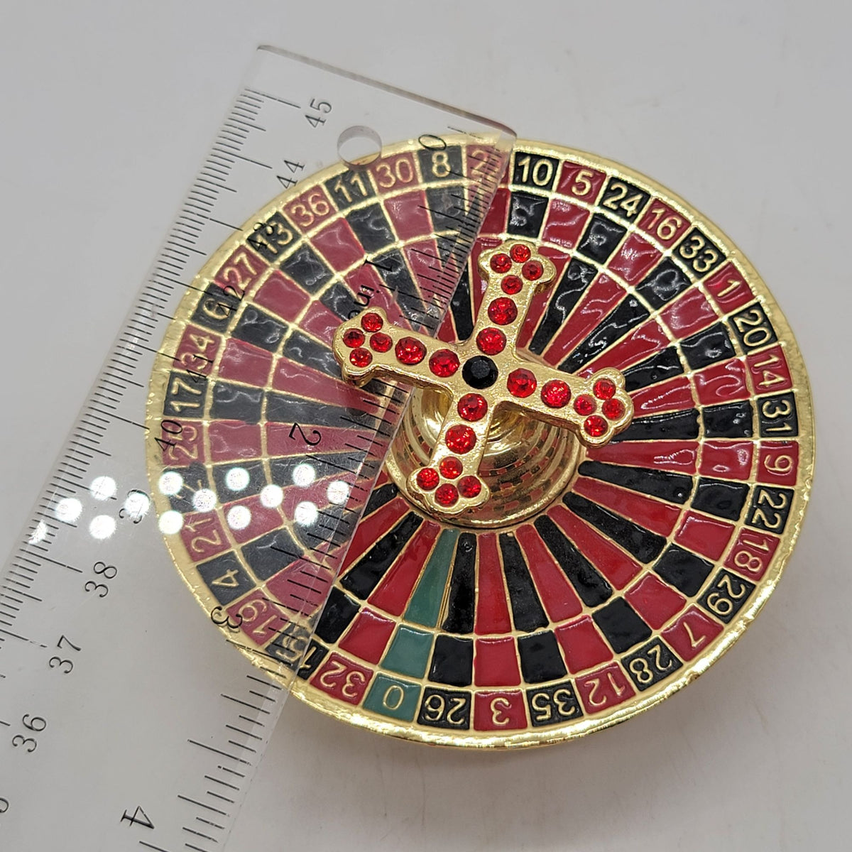 Objet d'art Taking a Spin Roulette Wheel Trinket Box No. 34