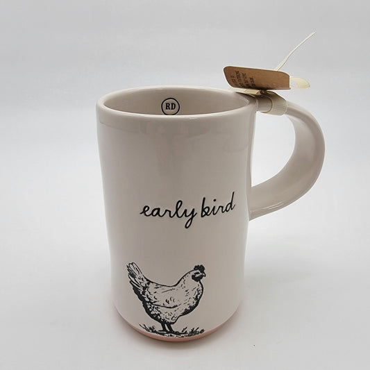 Rae Dunn Early Bird Chicken Mug Artisan Collection  - NEW