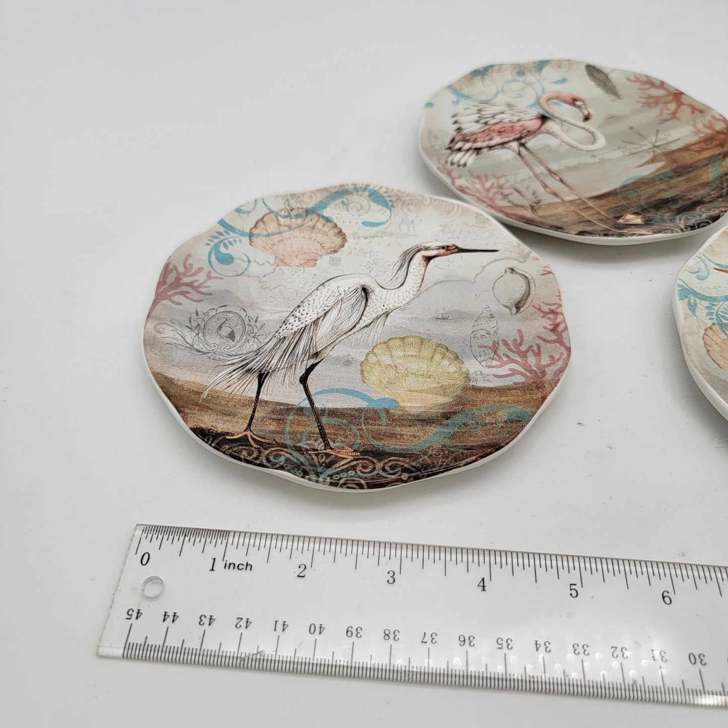 Susan Winget Coastal Birds Dessert Plates Set Of 3