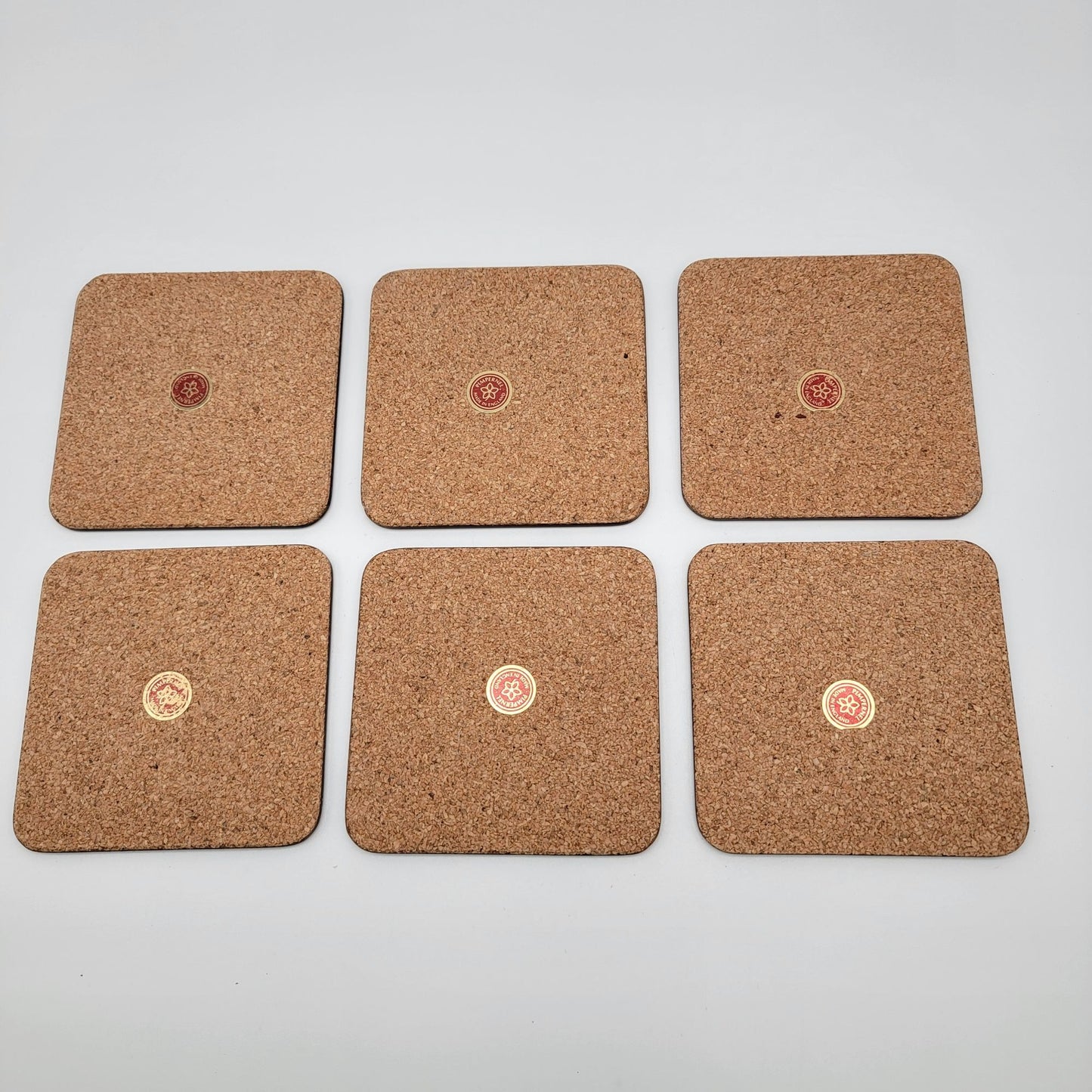 Pimpernel Christmas Cat Coasters Set Of 6 Cork Back