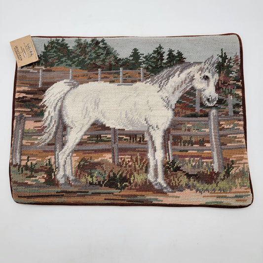 Vintage Claws Collection Tapestry Pillow Cover With Horse
