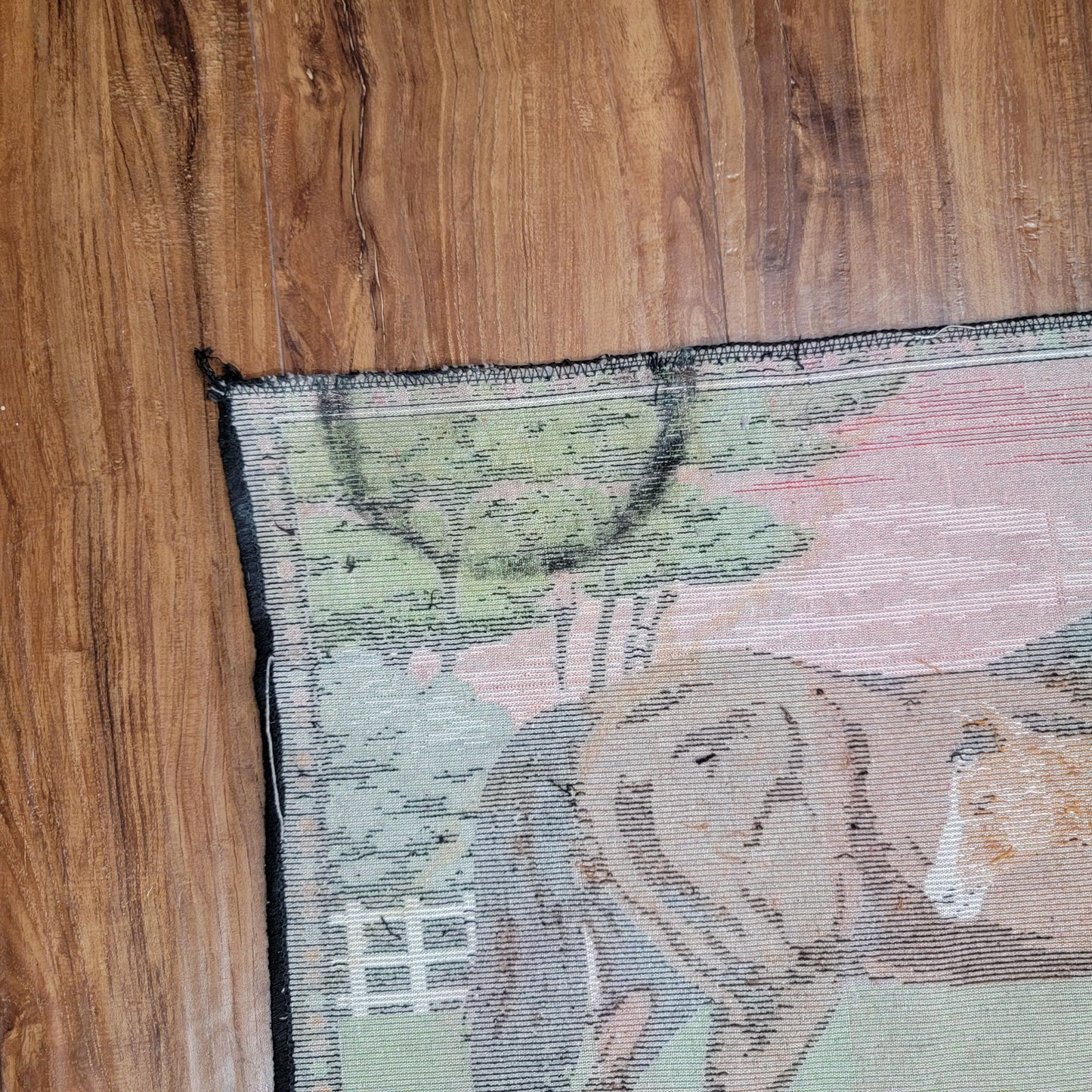 Vintage Horses Velvet Tapestry Wall Art