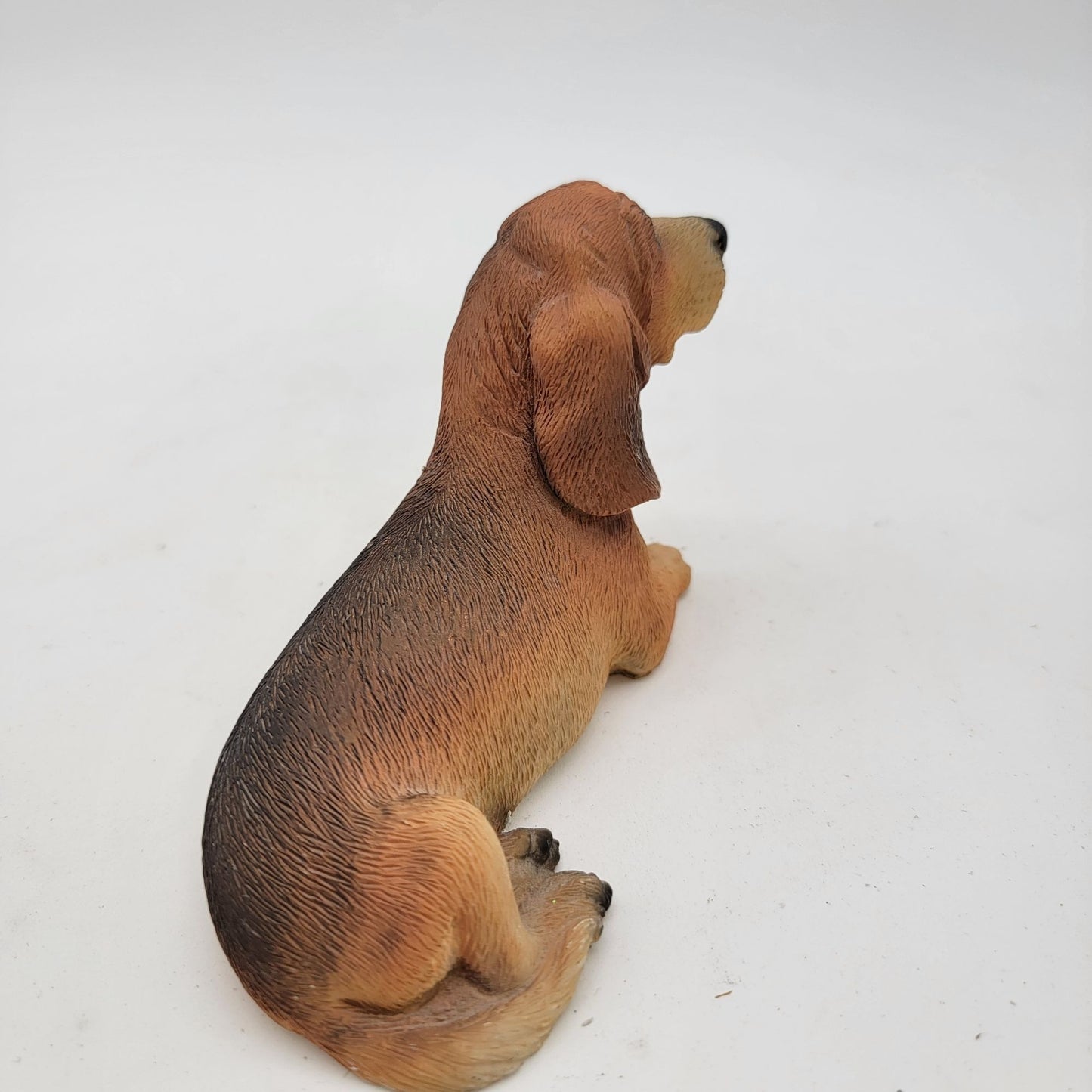 Realistic Basset Hound Puppy Figurine