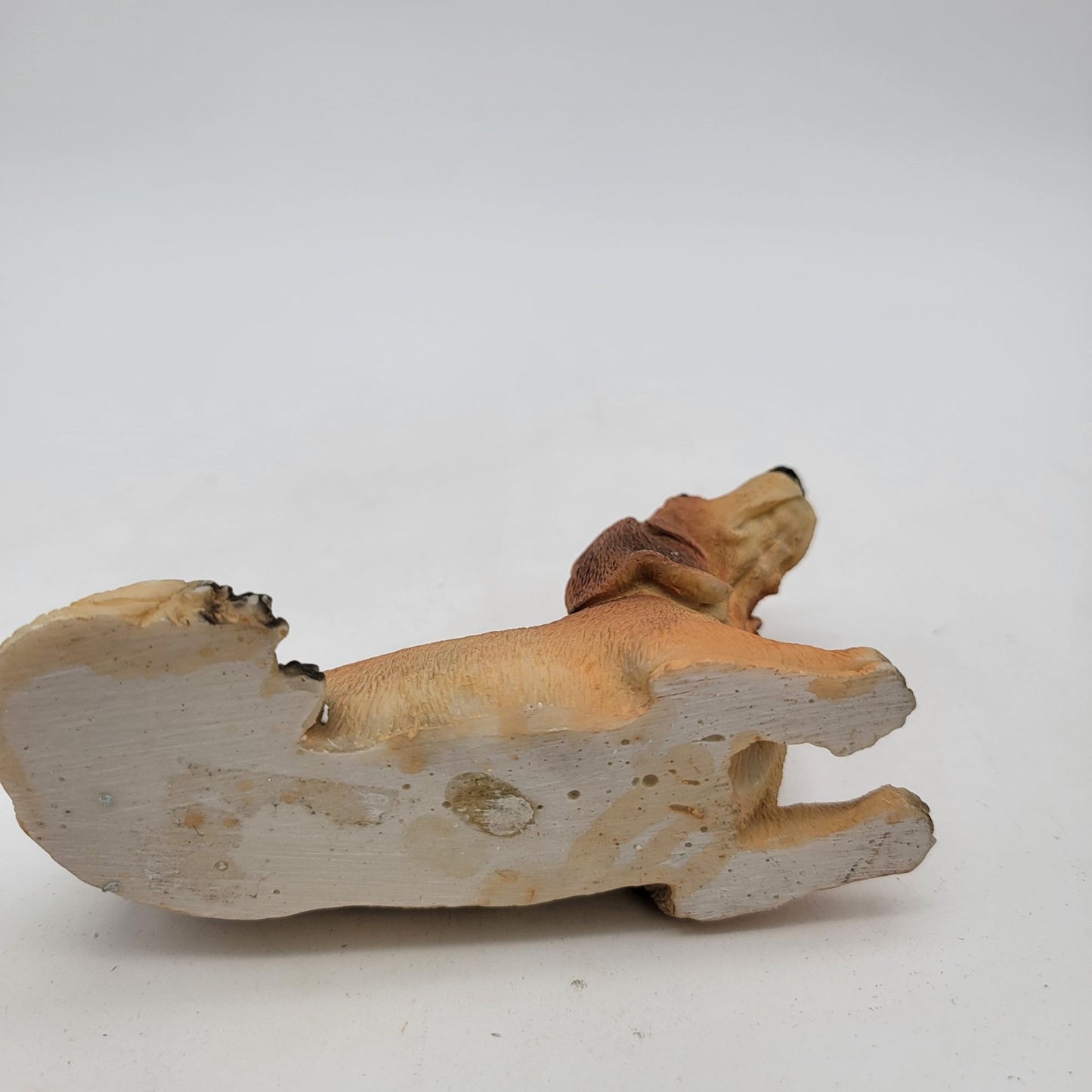 Realistic Basset Hound Puppy Figurine