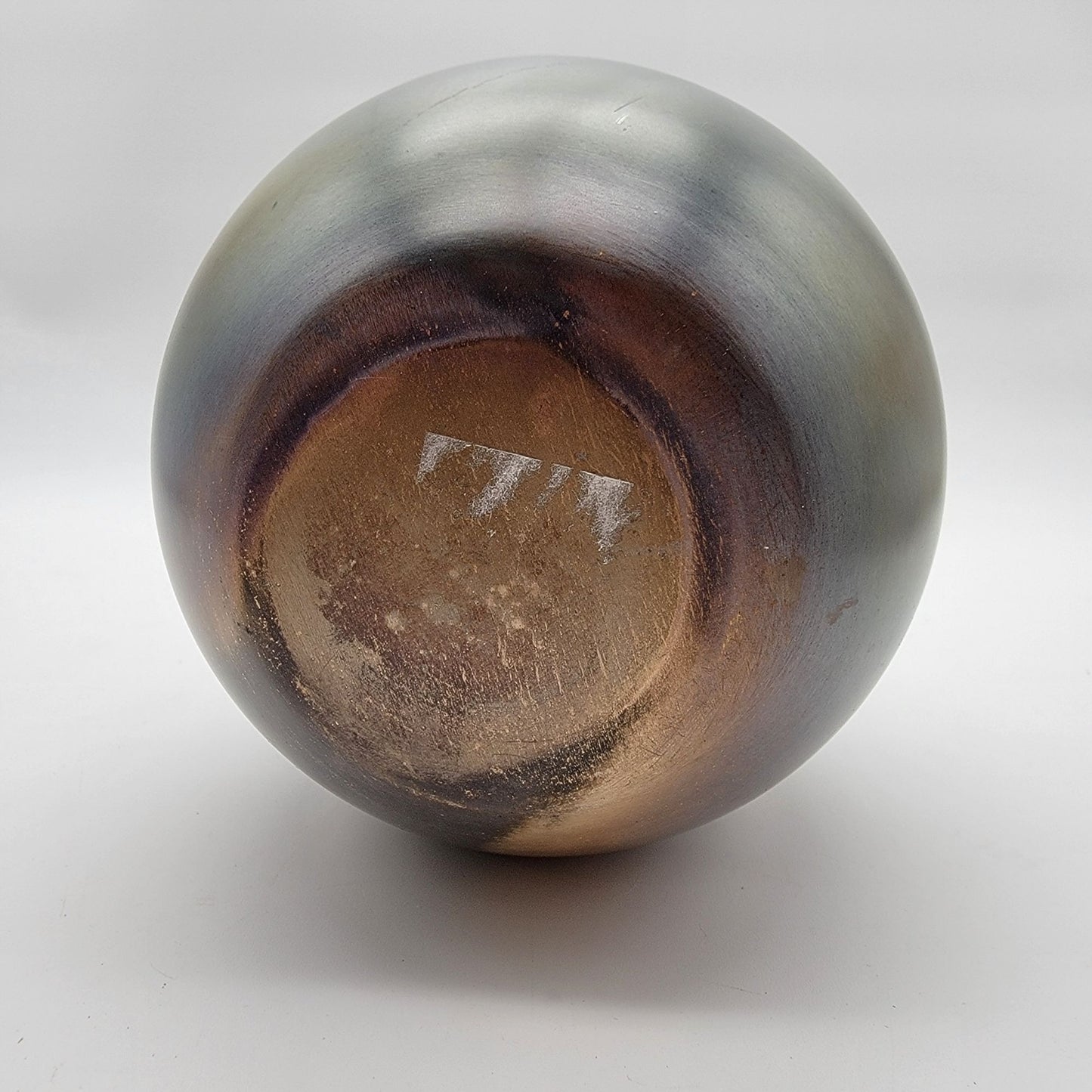 Retired Crate & Barrel Bringham Iron Vase Metallic Finish