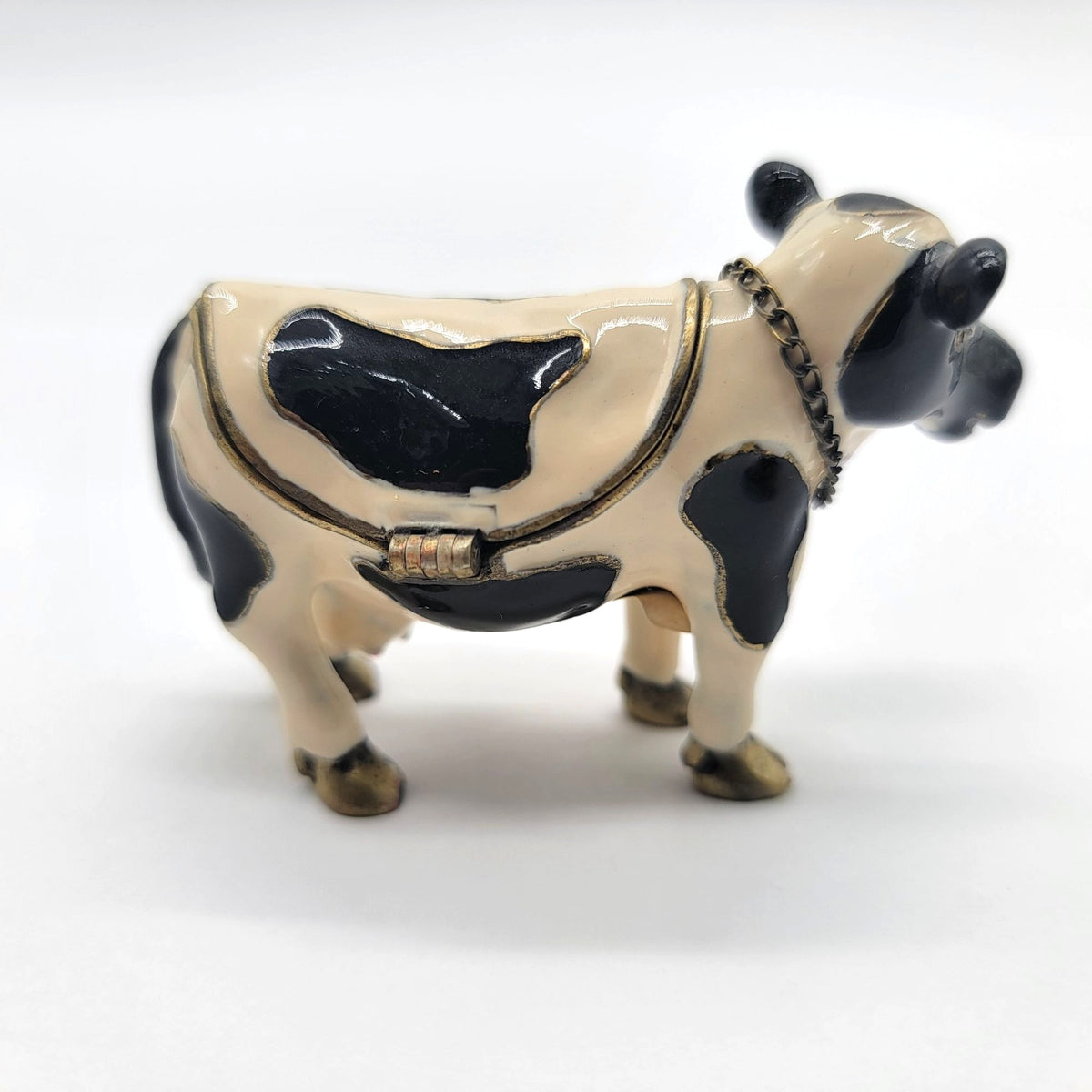 Objet D'Art Half Pint Cow Trinket Box Artform No. 113