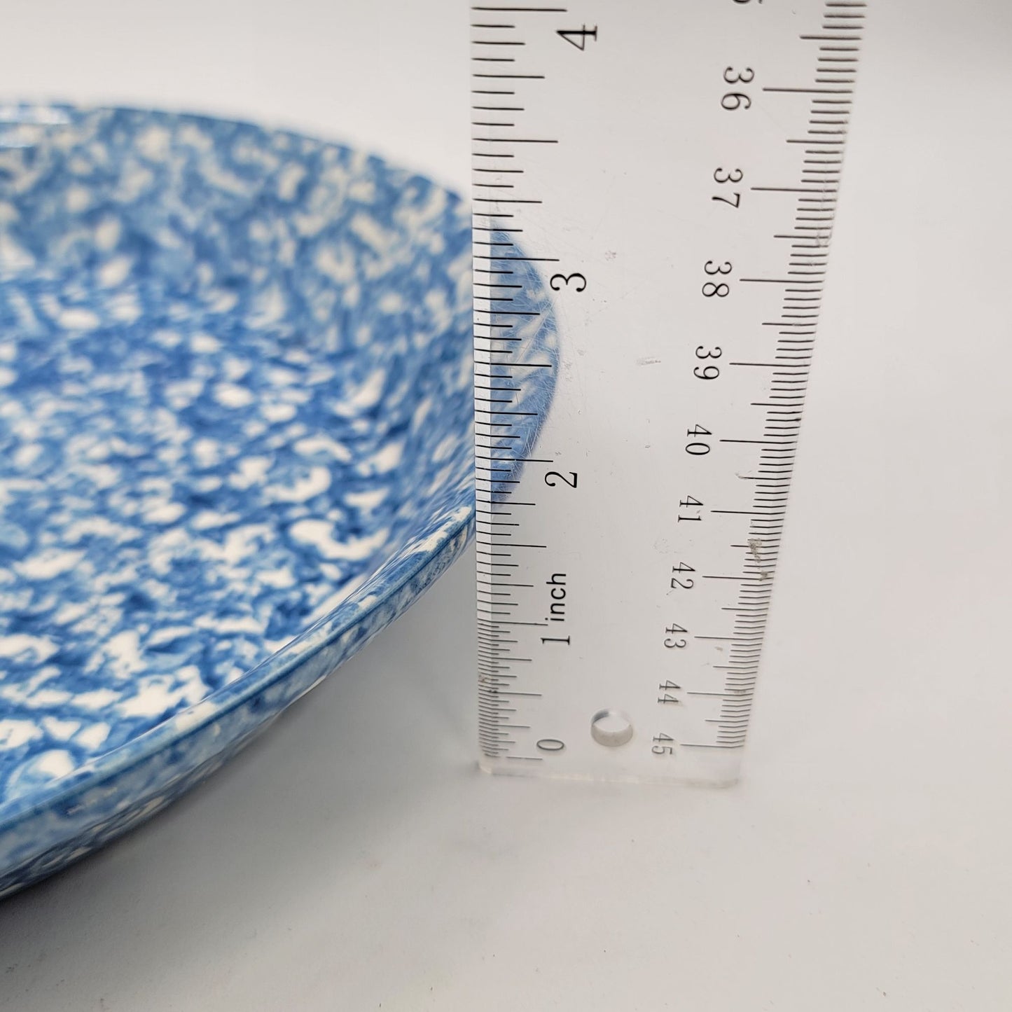 Royal Cumberland for Royal Copenhagen Blue & White Speckled Serving Bowl