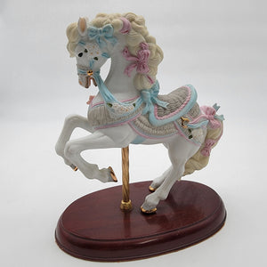 Vintage 1987 Lenox The Carousel Horse Collection Porcelain Figurine Ribbon & Bows