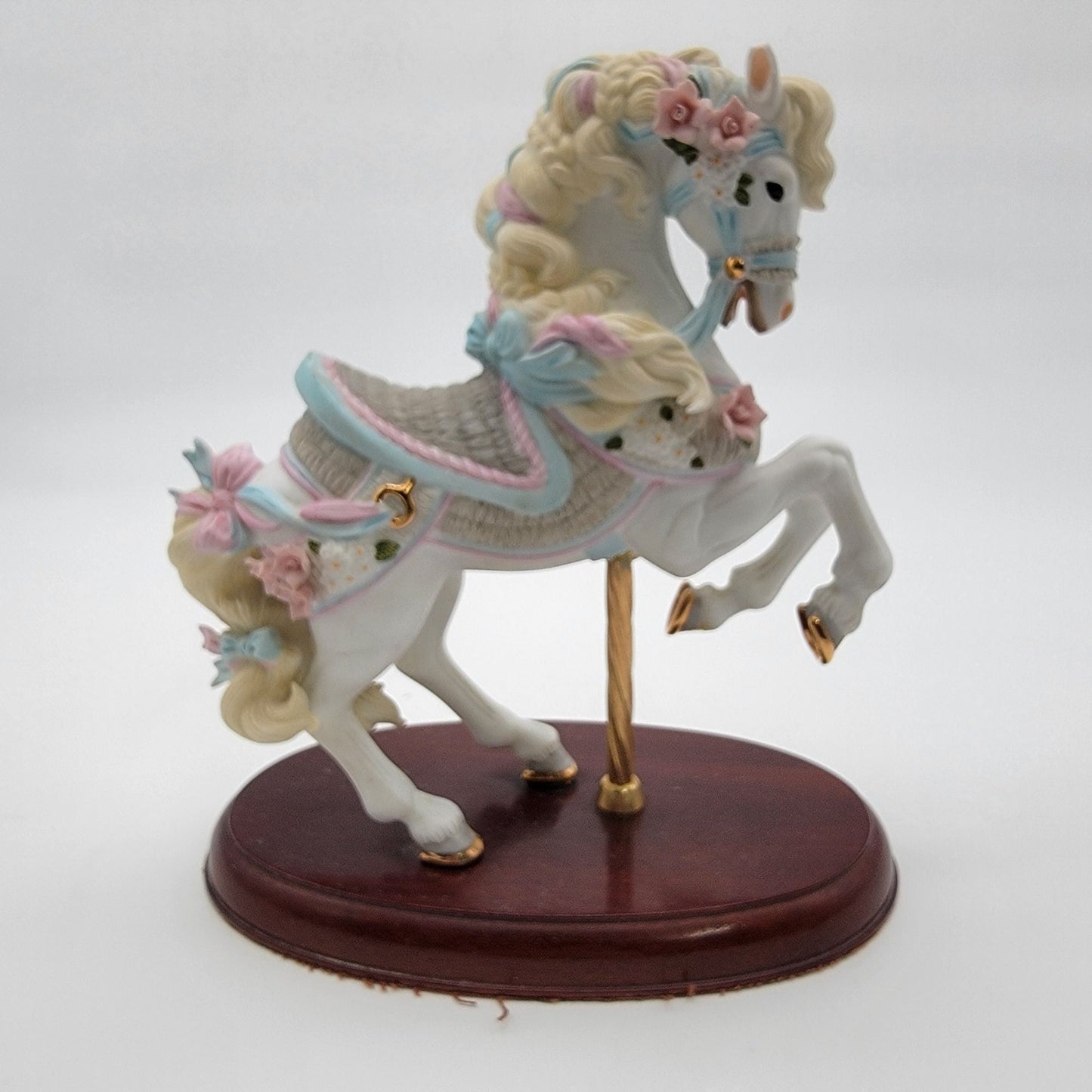 Vintage 1987 Lenox The Carousel Horse Collection Porcelain Figurine Ribbon & Bows