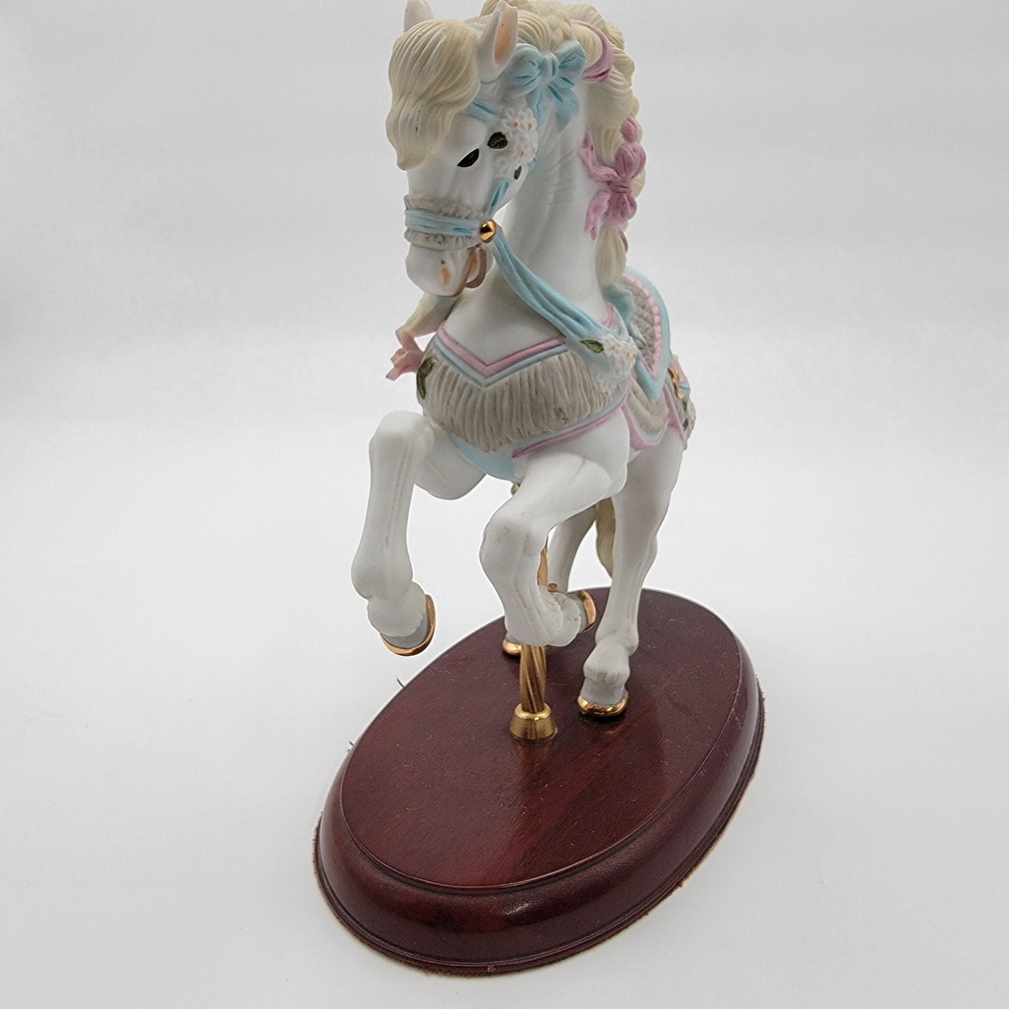 Vintage 1987 Lenox The Carousel Horse Collection Porcelain Figurine Ribbon & Bows
