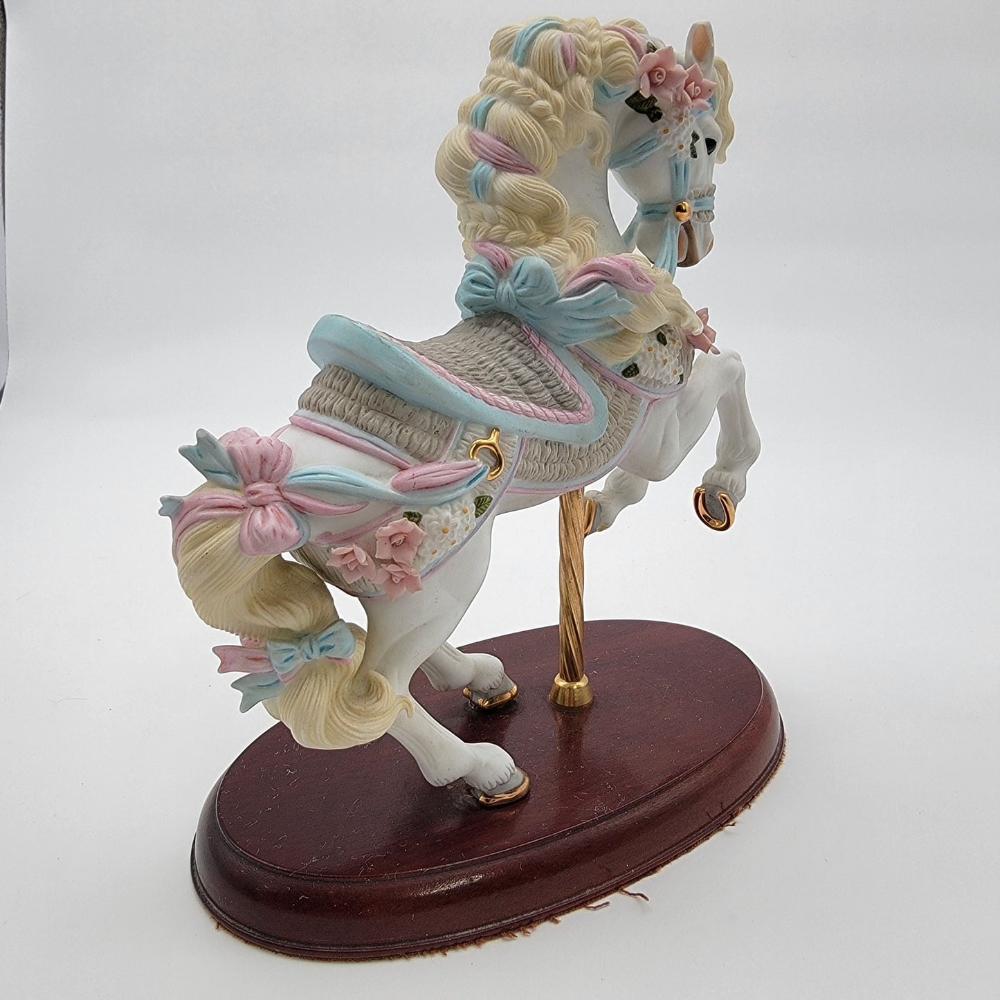 Vintage 1987 Lenox The Carousel Horse Collection Porcelain Figurine Ribbon & Bows