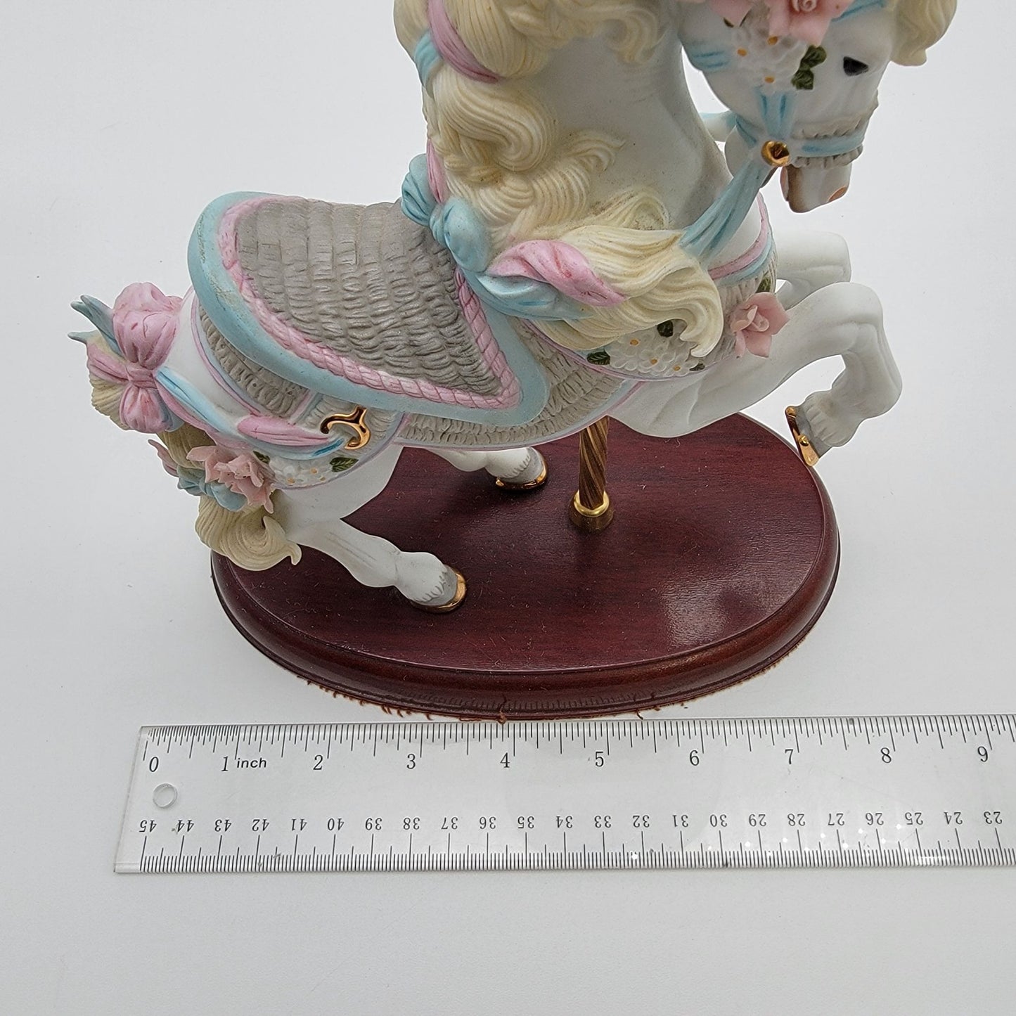 Vintage 1987 Lenox The Carousel Horse Collection Porcelain Figurine Ribbon & Bows
