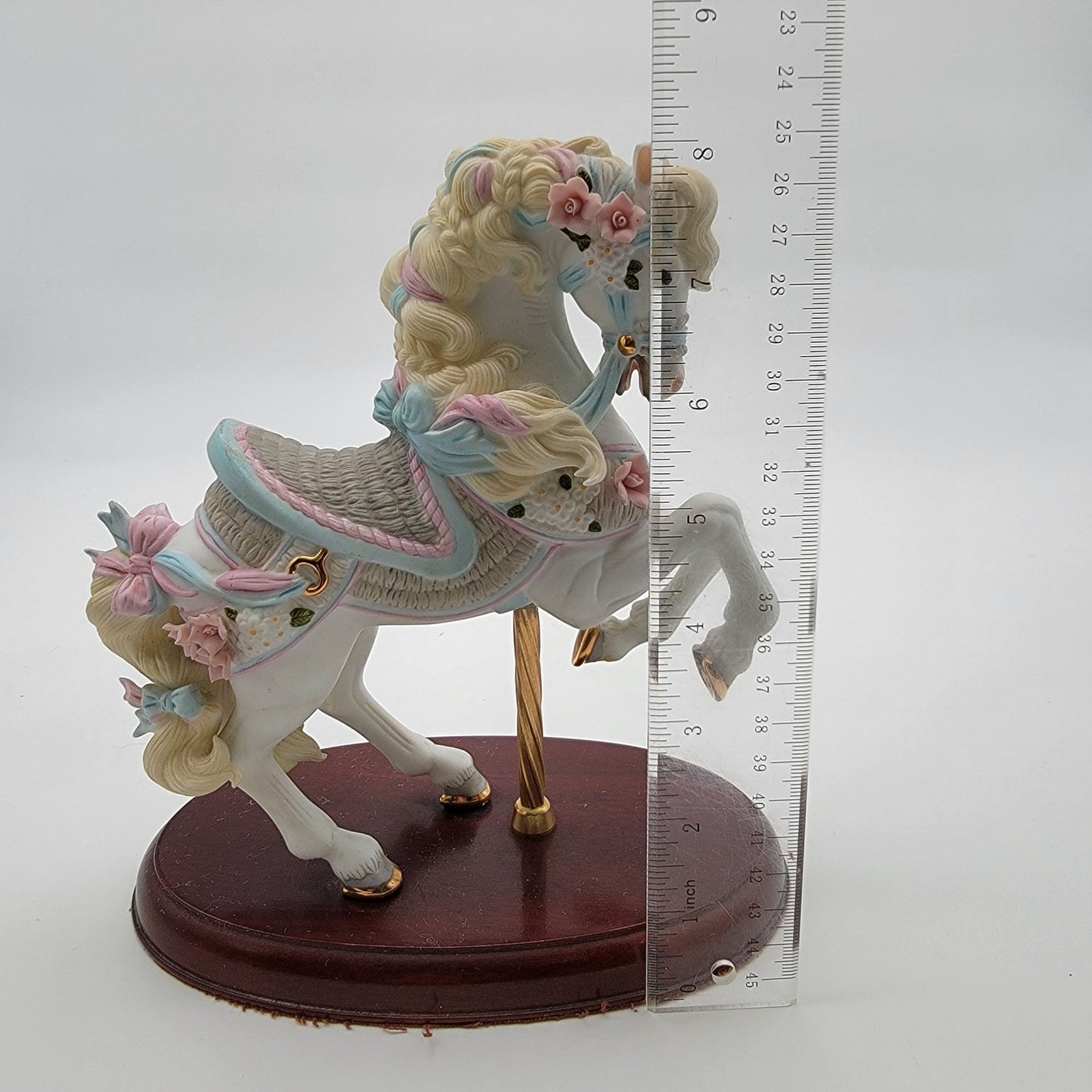 Vintage 1987 Lenox The Carousel Horse Collection Porcelain Figurine Ribbon & Bows