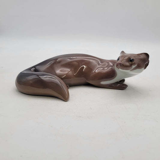 Vintage Fine Porcelain Ermine Ferret Weasel Figurine