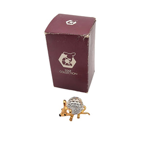 Vintage Lencia Star Austrian Crystal Mouse Figurine With Box
