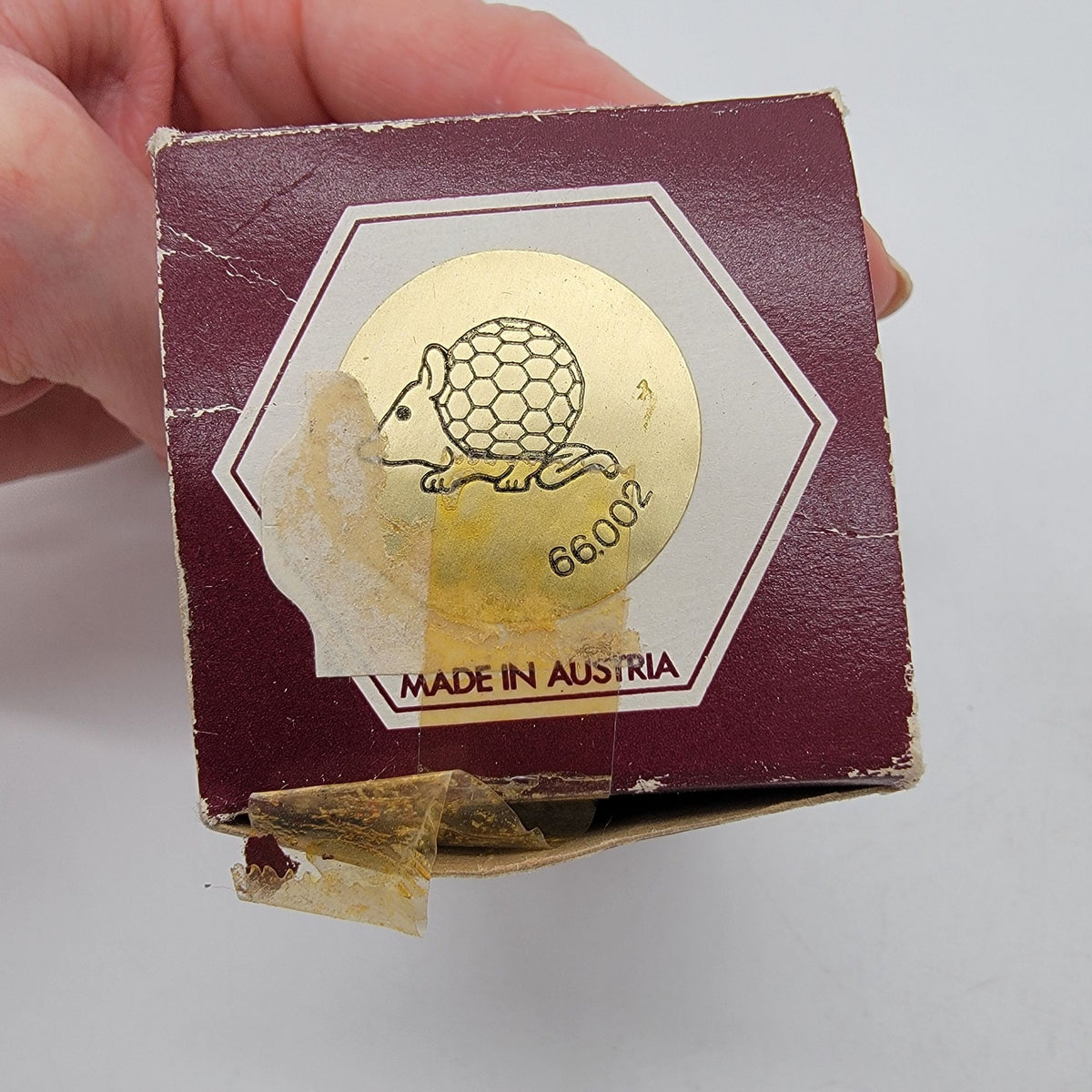 Vintage Lencia Star Austrian Crystal Mouse Figurine With Box