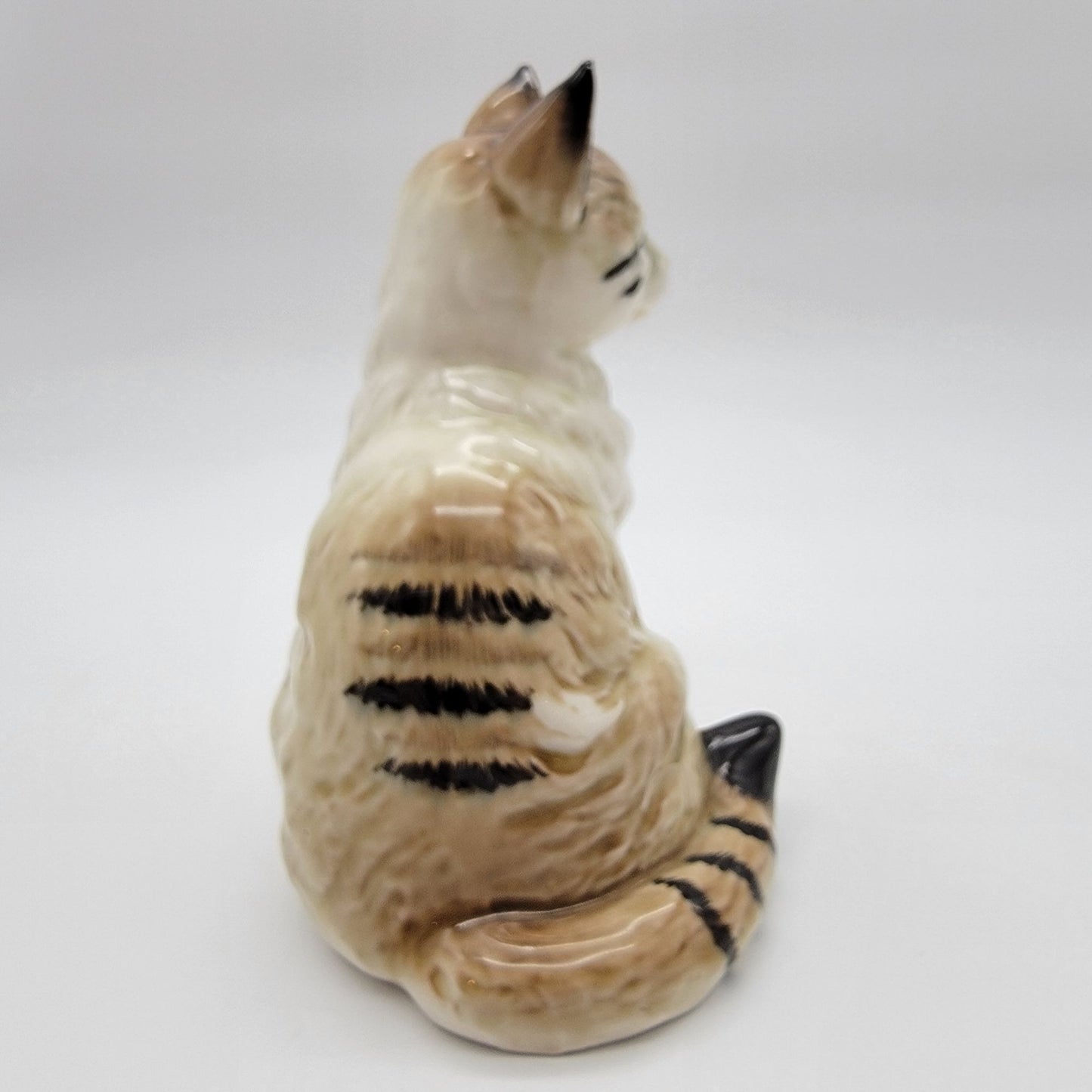 Vintage Nippon Yoko Boeki Porcelain Tabby Cat Figurine