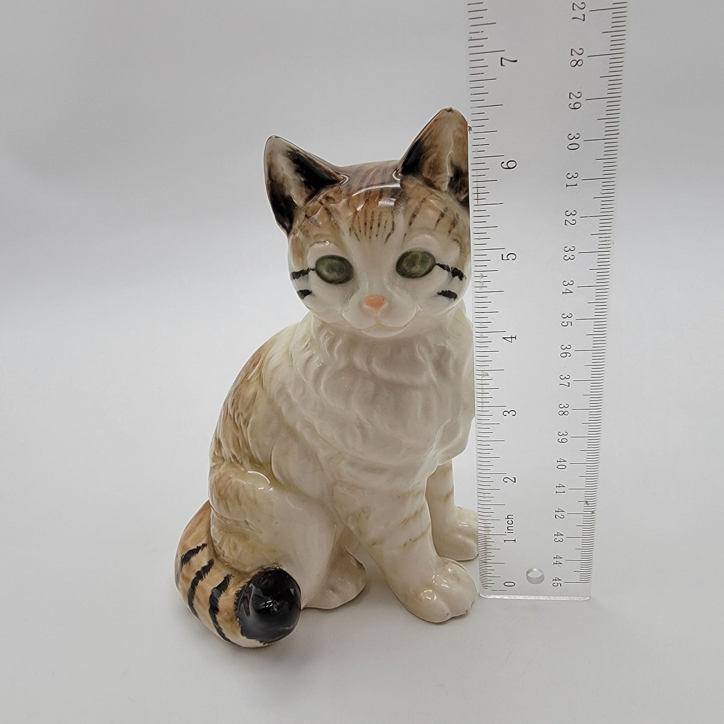 Vintage Nippon Yoko Boeki Porcelain Tabby Cat Figurine
