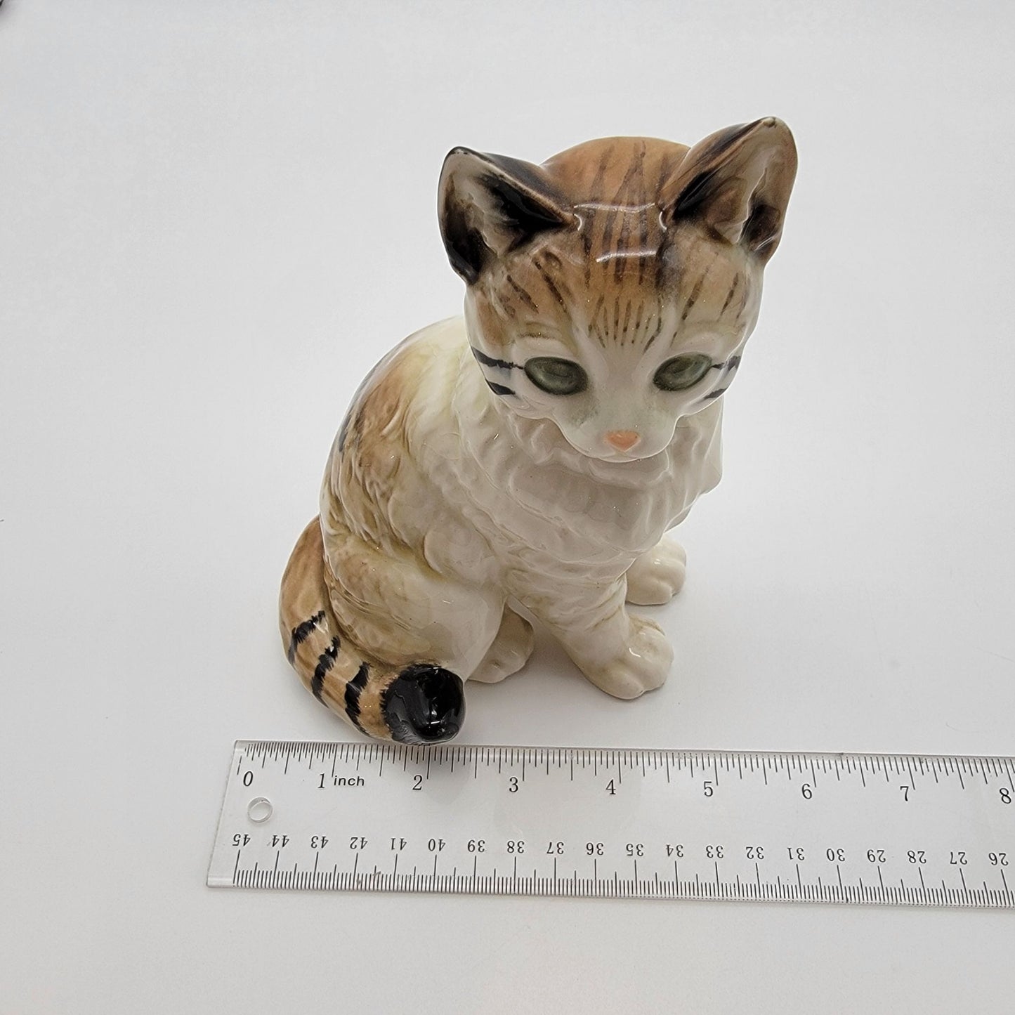 Vintage Nippon Yoko Boeki Porcelain Tabby Cat Figurine