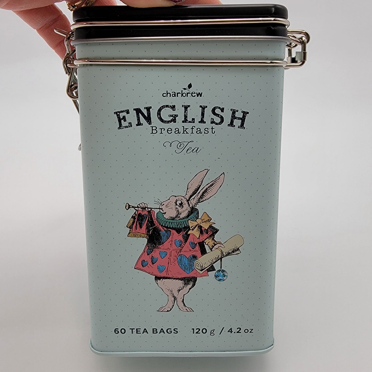 Alice In Wonderland Charbrew English Breakfast Tea Tin - NEW