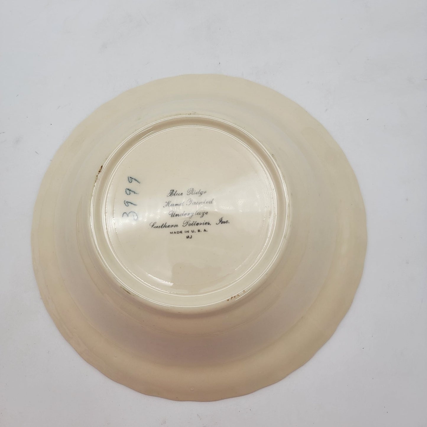 Blue Ridge Pottery Hand-Painted Floral Plates & Bowls Set Of 5