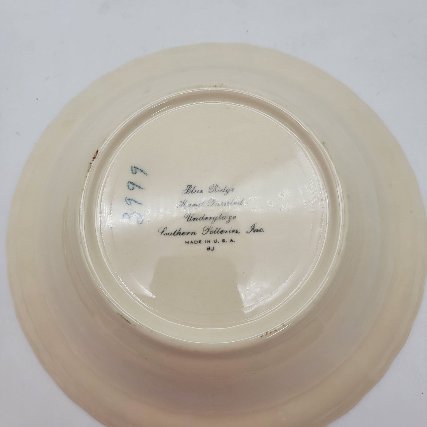 Blue Ridge Pottery Hand-Painted Floral Plates & Bowls Set Of 5