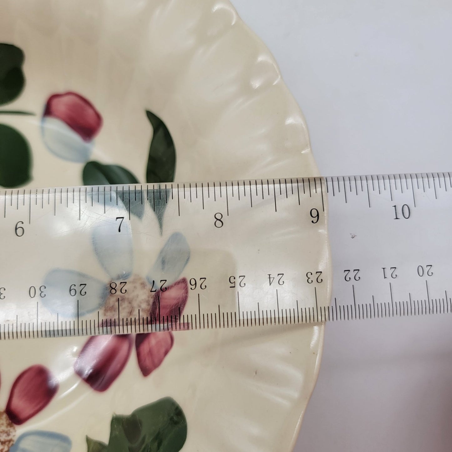 Blue Ridge Pottery Hand-Painted Floral Plates & Bowls Set Of 5