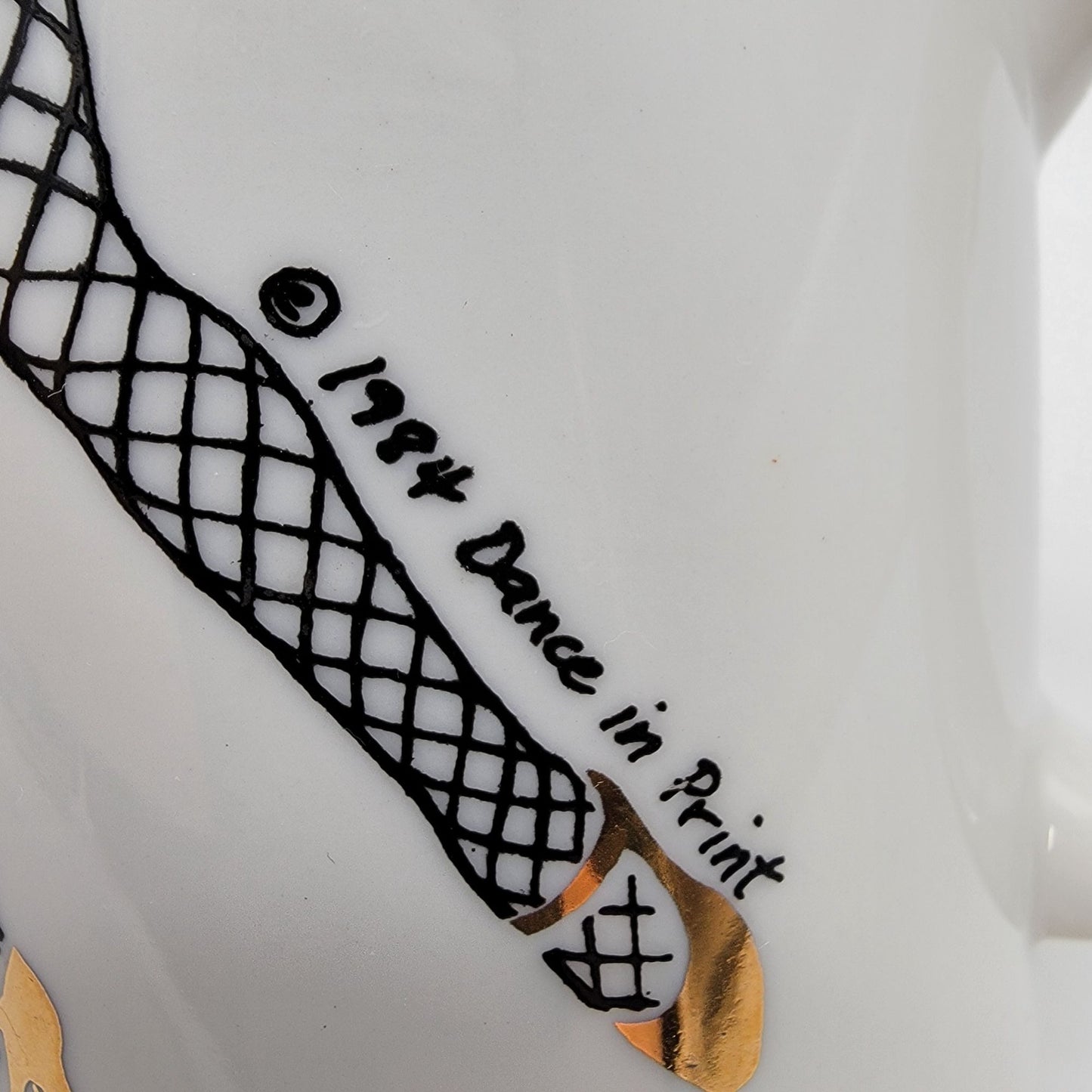 Vintage 1984 Dance In Print Mug