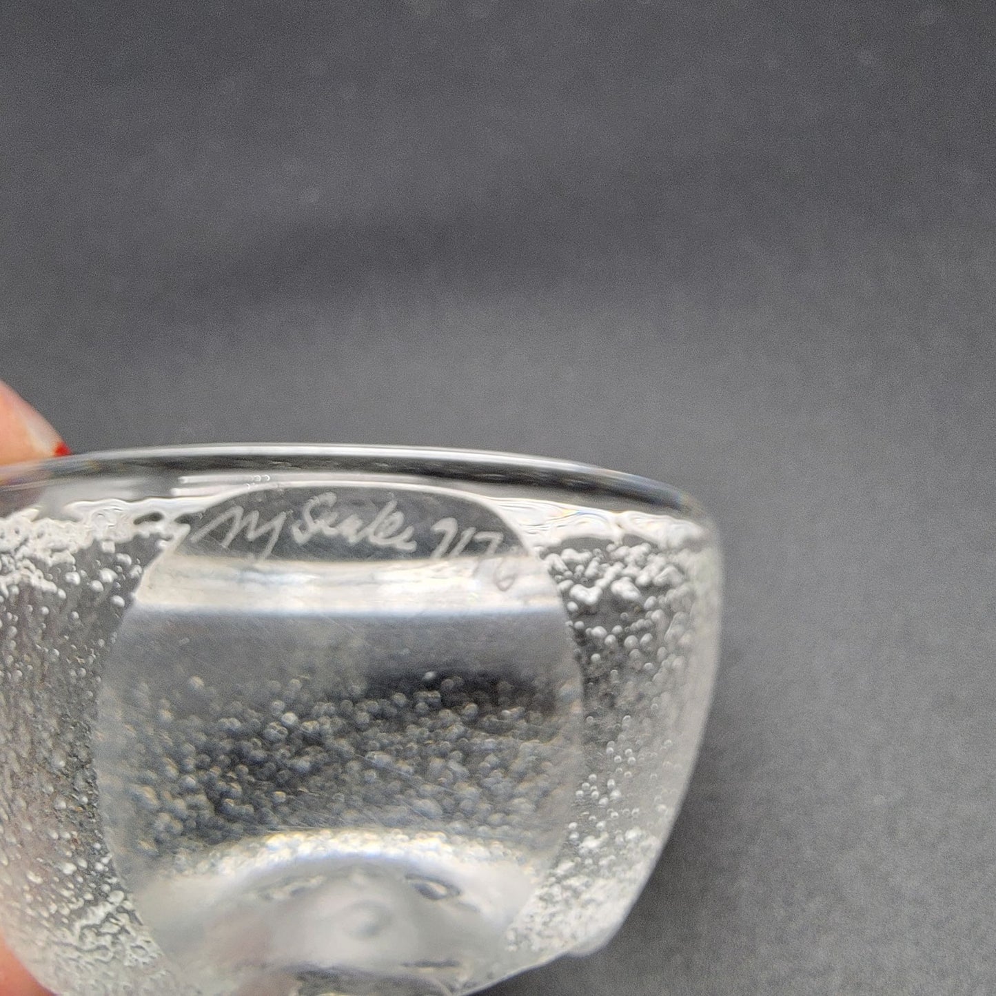 Mats Jonasson Crystal Tabby Kitten Cat Paperweight Signed