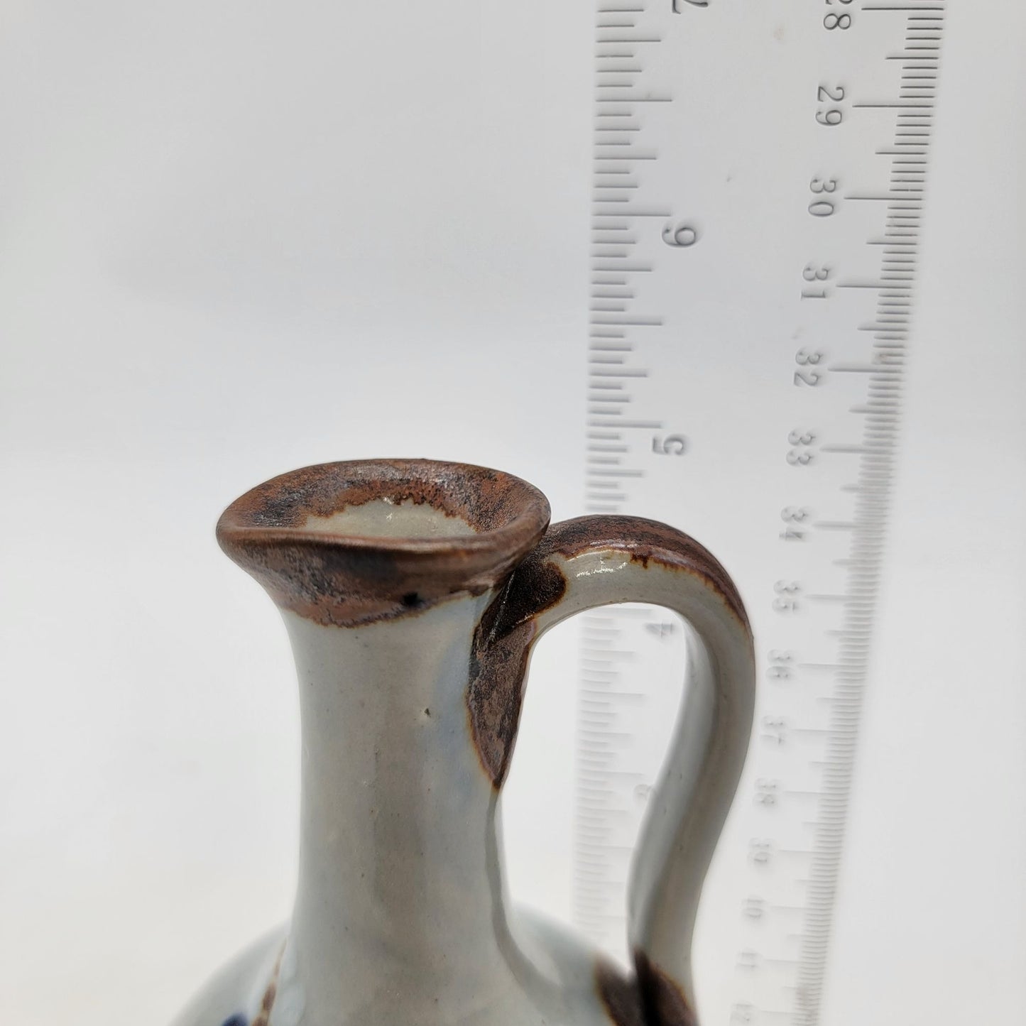 Vintage F. Silva Mexico Tonala Pottery Pitcher With Bird