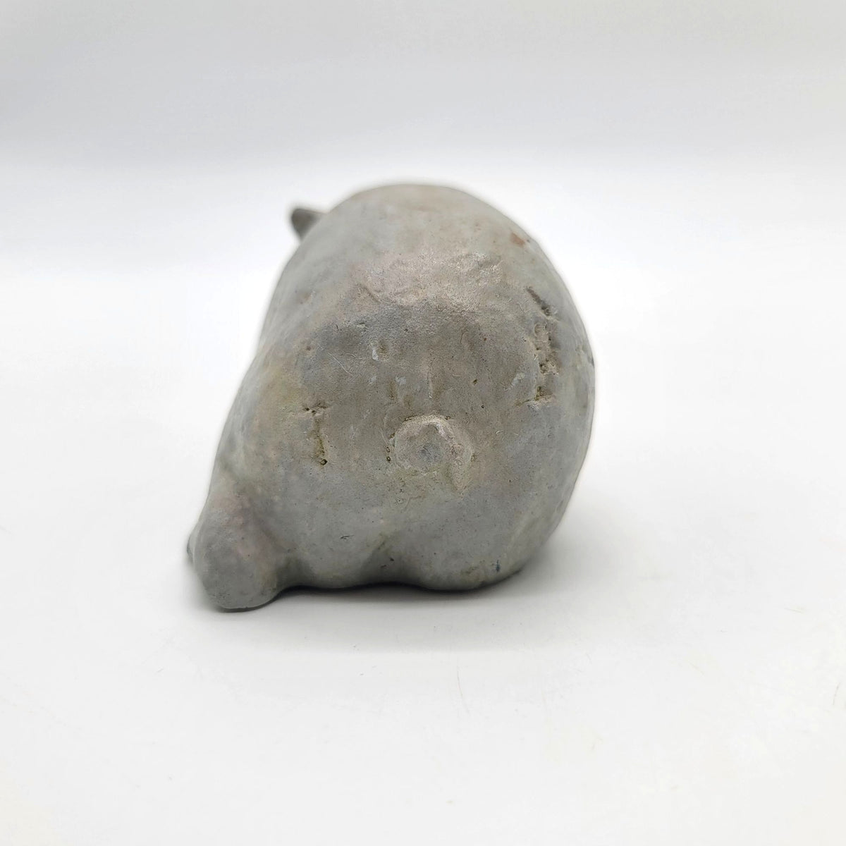 Vintage Stoneware Pottery Pig Sculpture