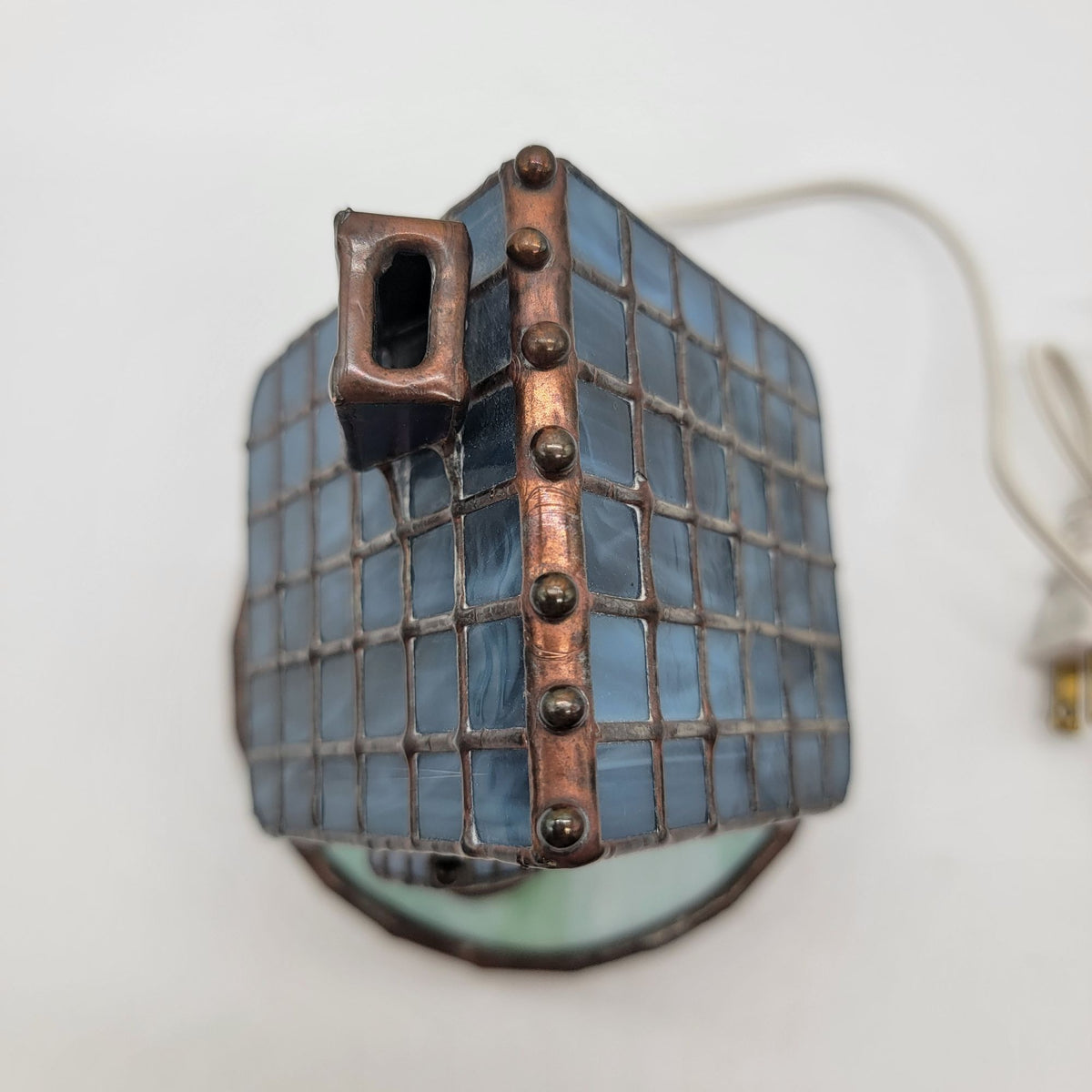Bill Job’s "Vitreville" Collection Tiffany-Style Stained Glass House Lamp