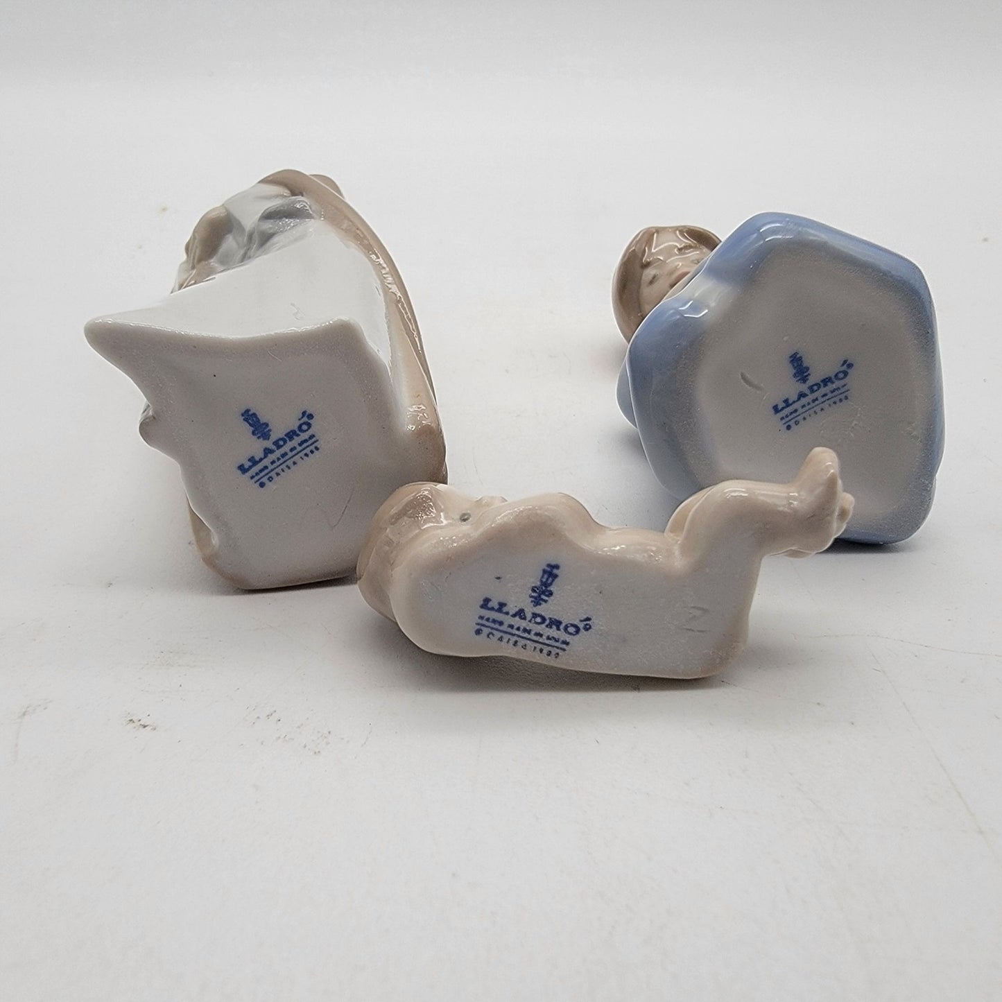 Lladro Porcelain Miniature Holy Family Nativity Ornament Set #5657 in Original Box