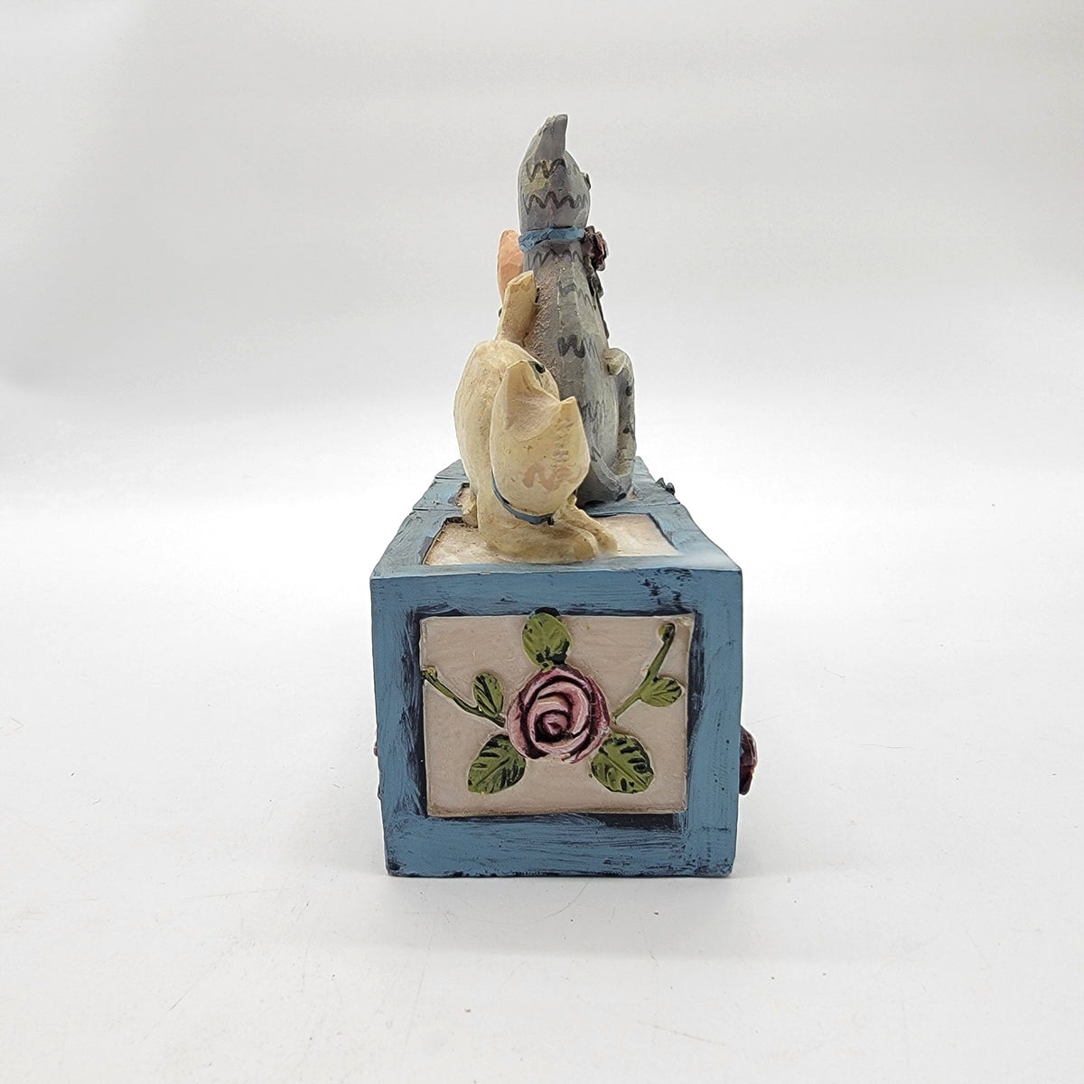 Vintage Cat Block Candle Holder