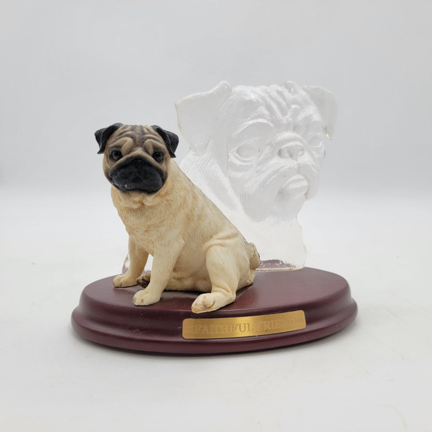 Limited Edition Bradford Exchange Pug Pals "Faithful Friend" Figurine
