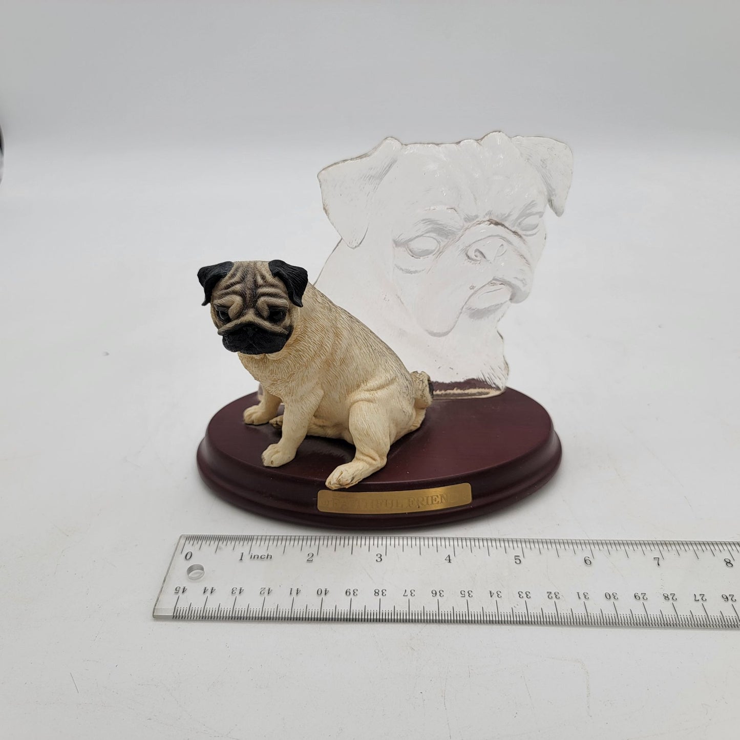 Limited Edition Bradford Exchange Pug Pals "Faithful Friend" Figurine