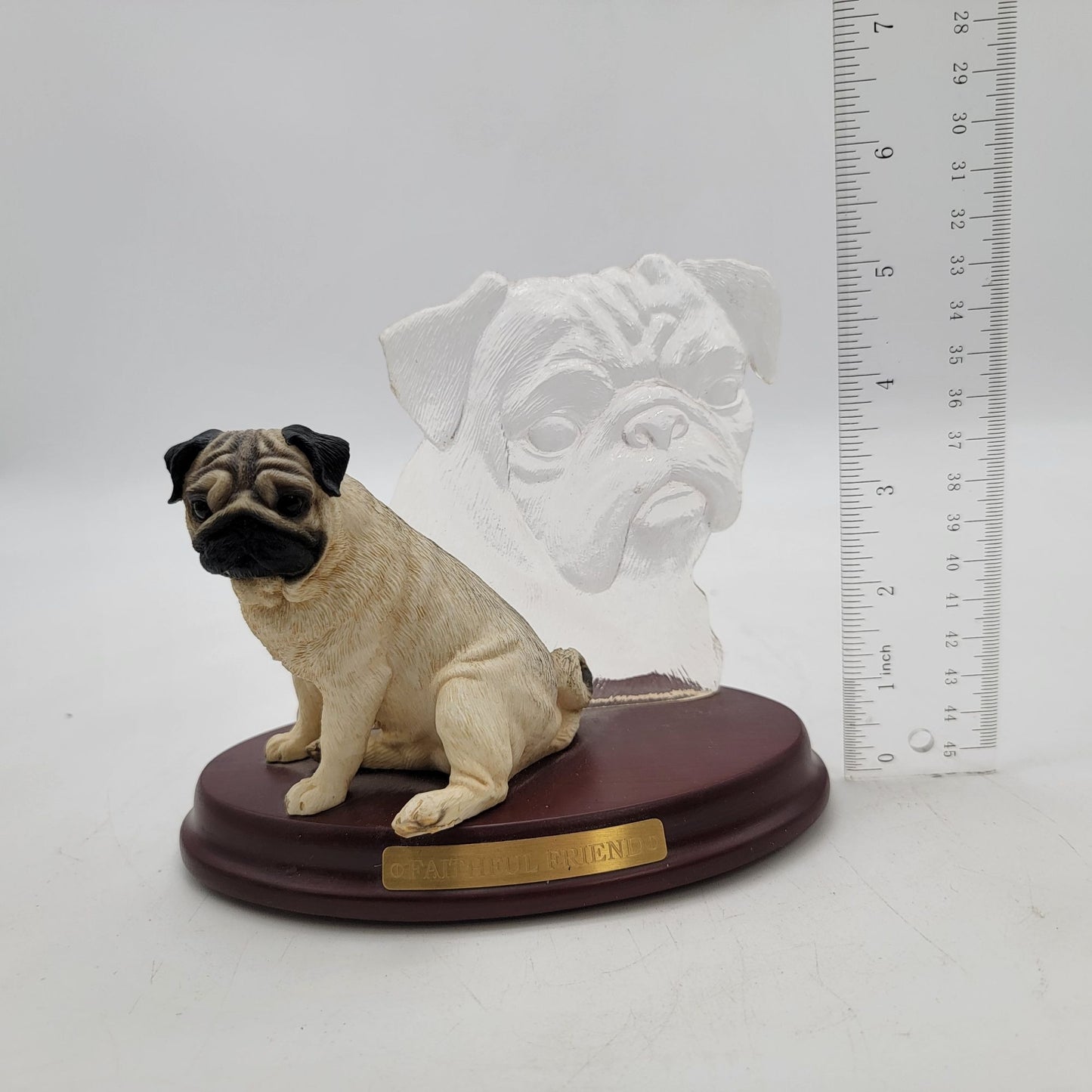 Limited Edition Bradford Exchange Pug Pals "Faithful Friend" Figurine
