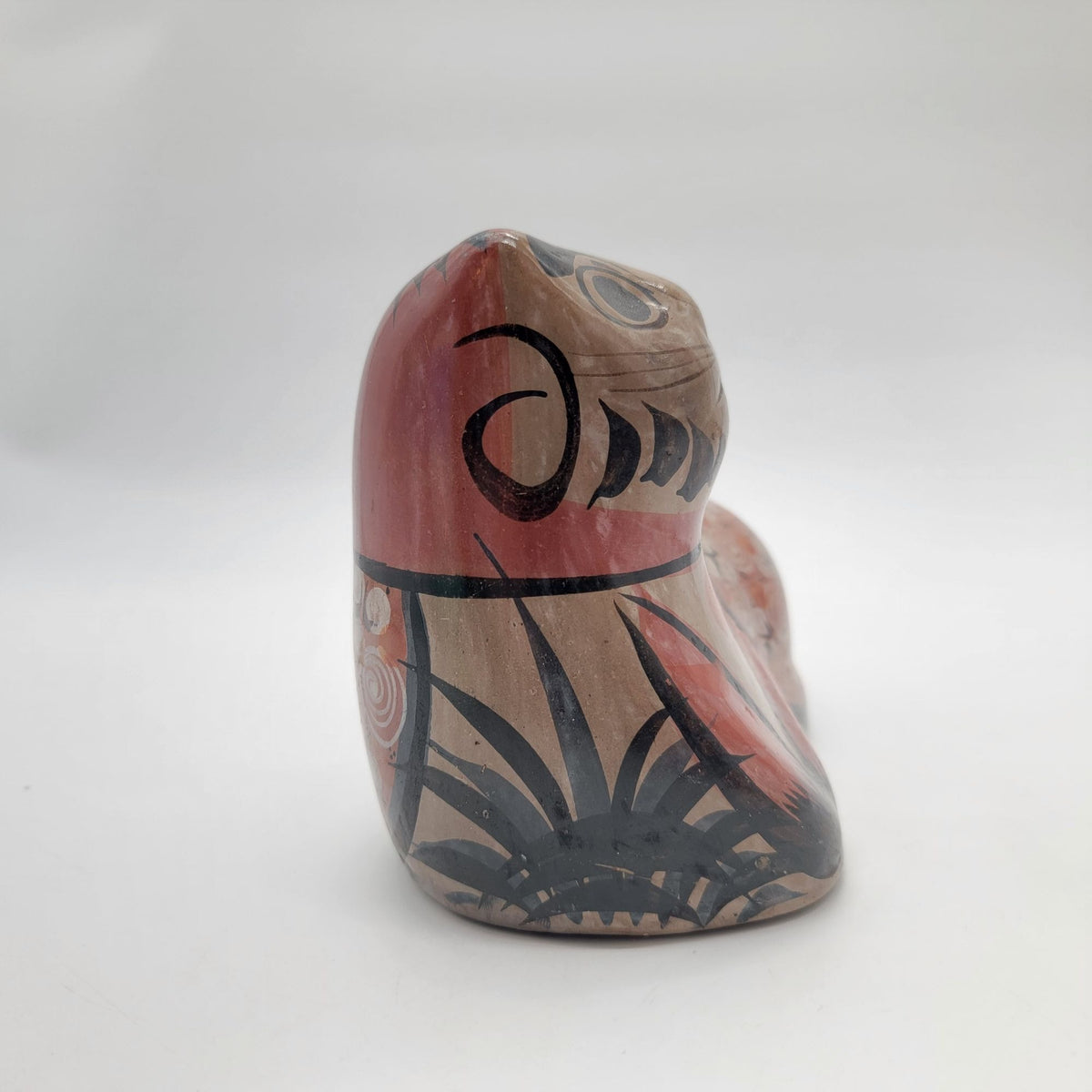 Large Tonala Jalisco Mexican Pottery Cat Vintage Sculpture