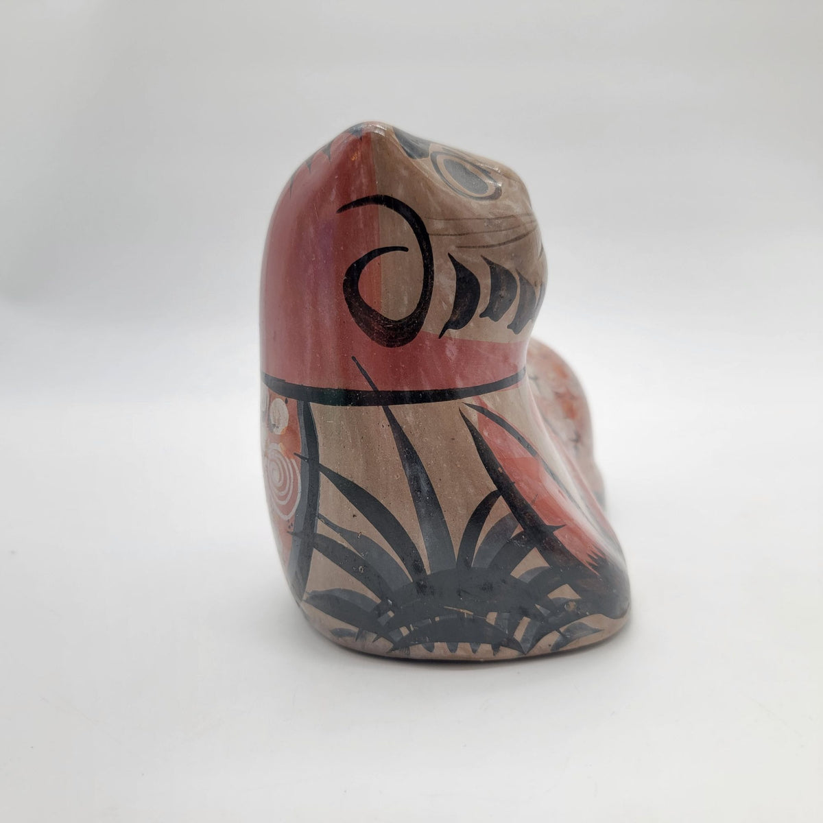 Large Tonala Jalisco Mexican Pottery Cat Vintage Sculpture